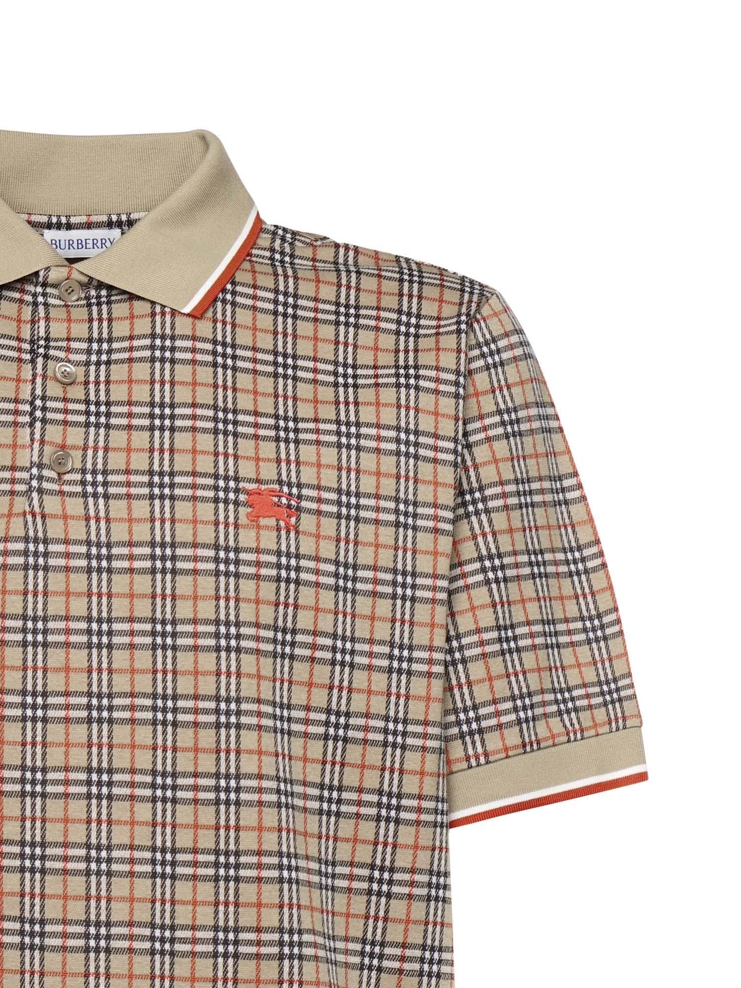 Polo in misto cotone Check