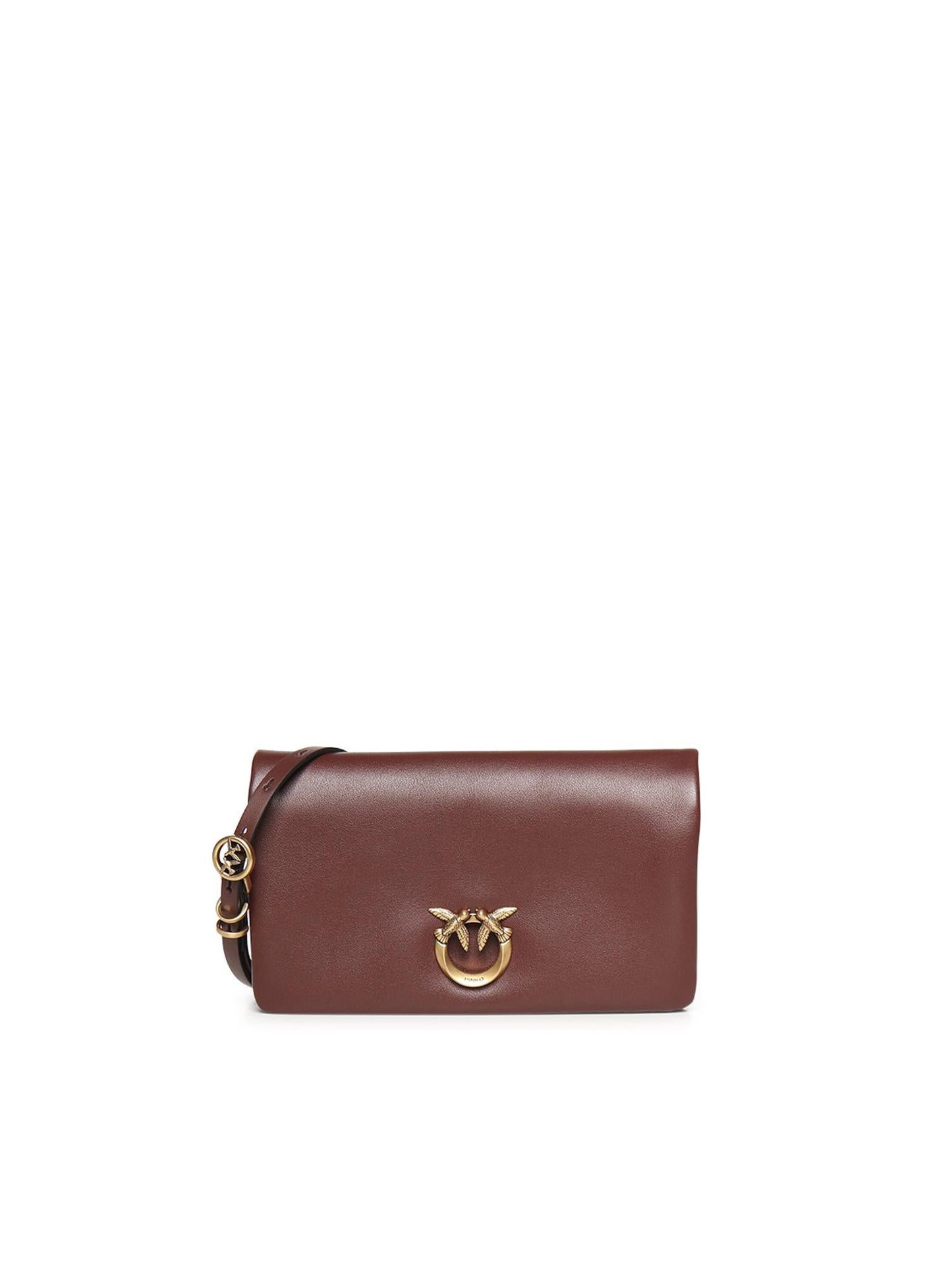 Pochette a tracolla Love Bag Click Soft Horizontal Mini in pelle