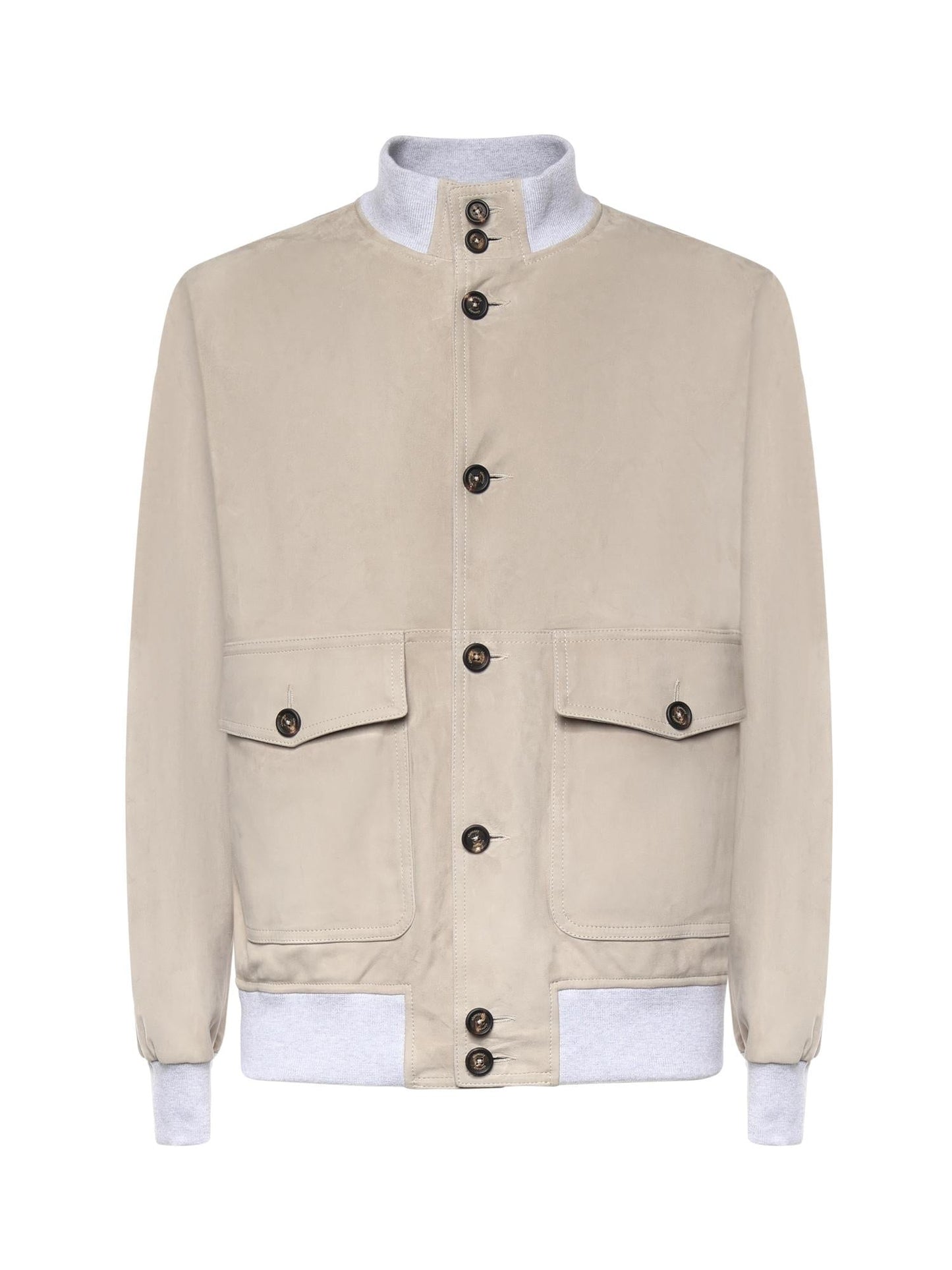 Bomber in pelle scamosciata