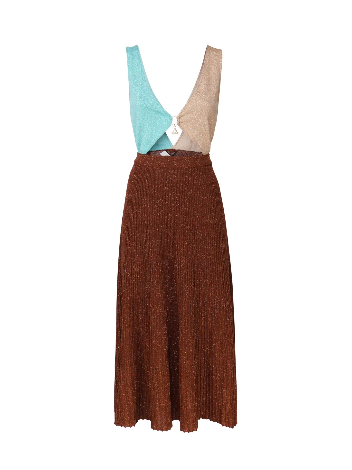 Abito cut out con gonna fliuida