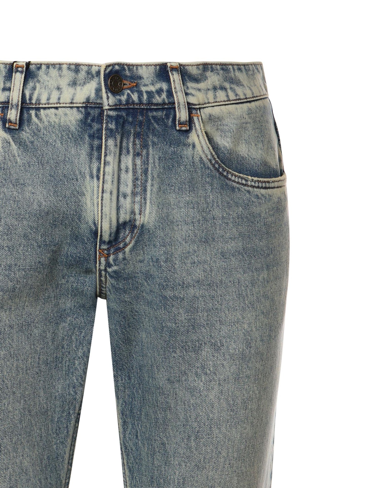 Jeans modello Regular cinque tasche realizzato in denim