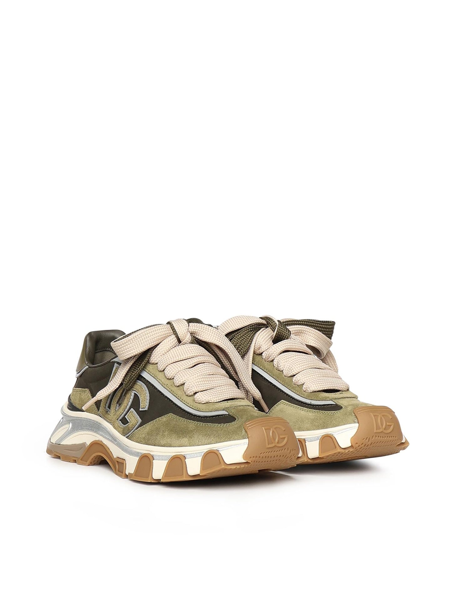 Sneaker DG Country Road in pelle e tessuto