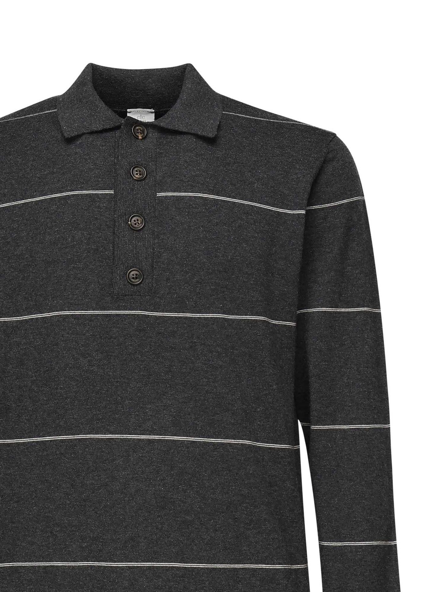 Polo maniche lunghe a righe