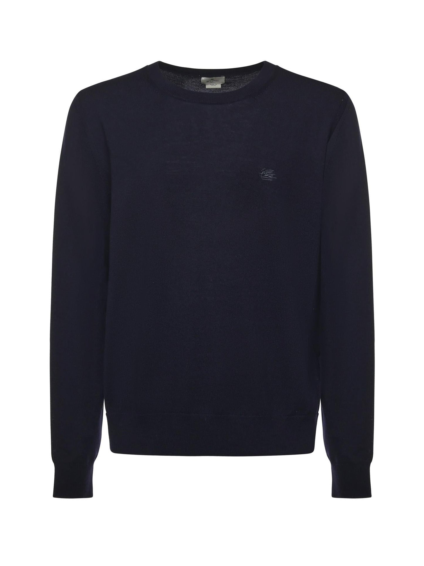 Maglione in lana con monogram ricamato