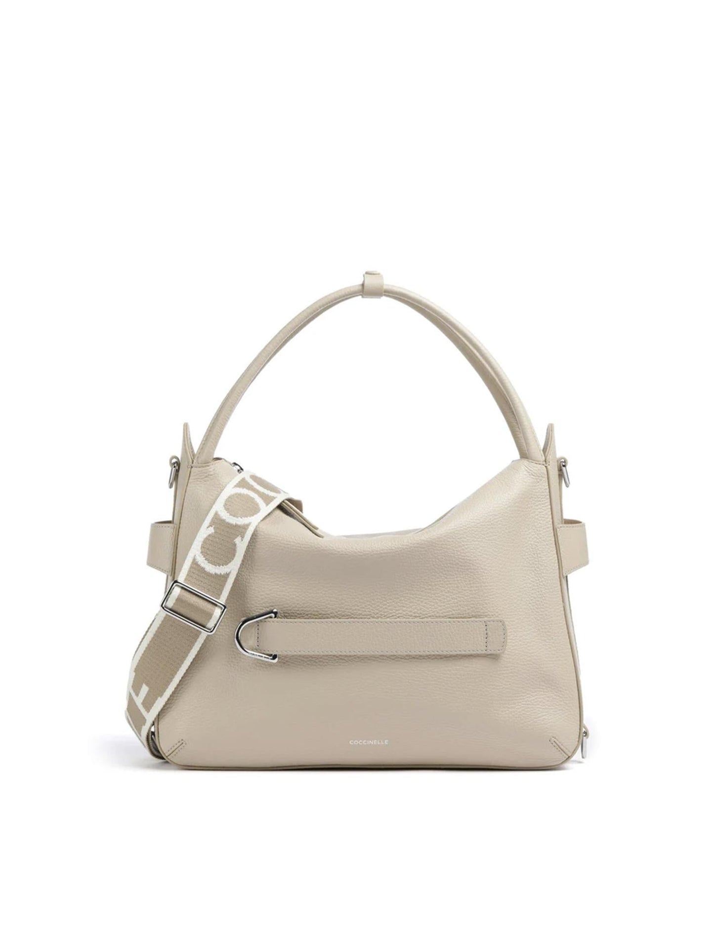 Borsa in pelle con logo