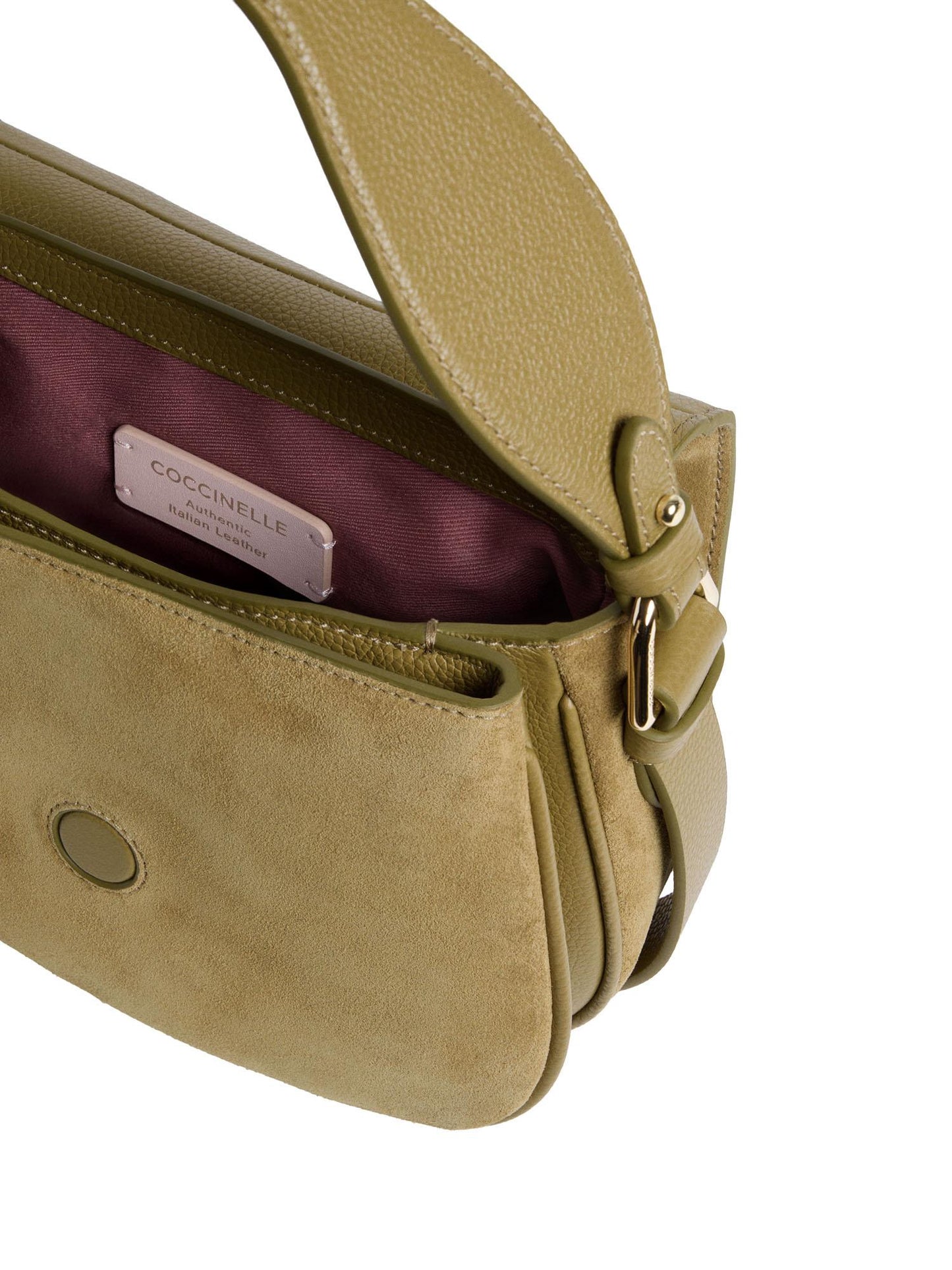 Borsa a spalla Mavery Small in suede