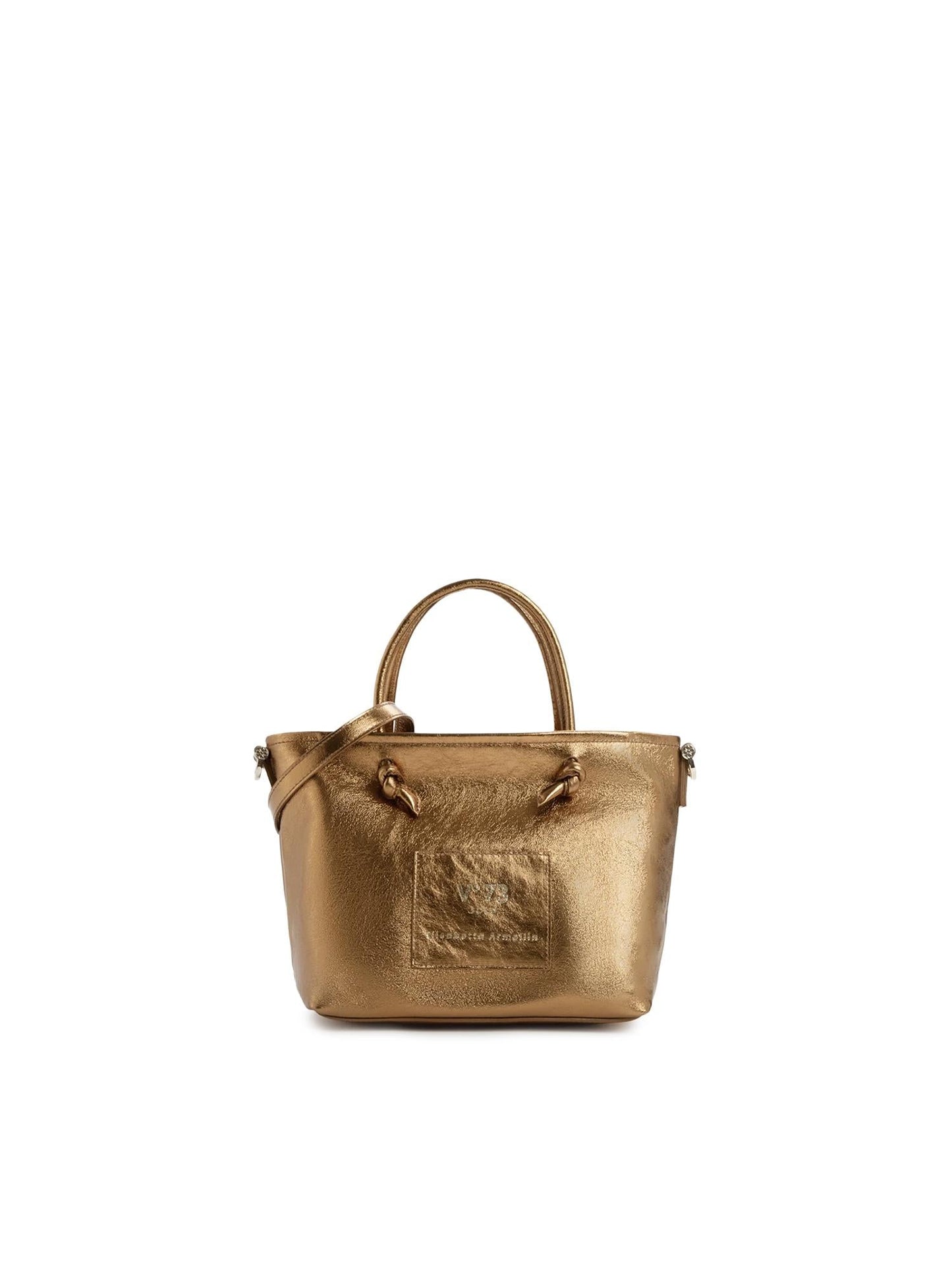 Mini bag in pelle con logo