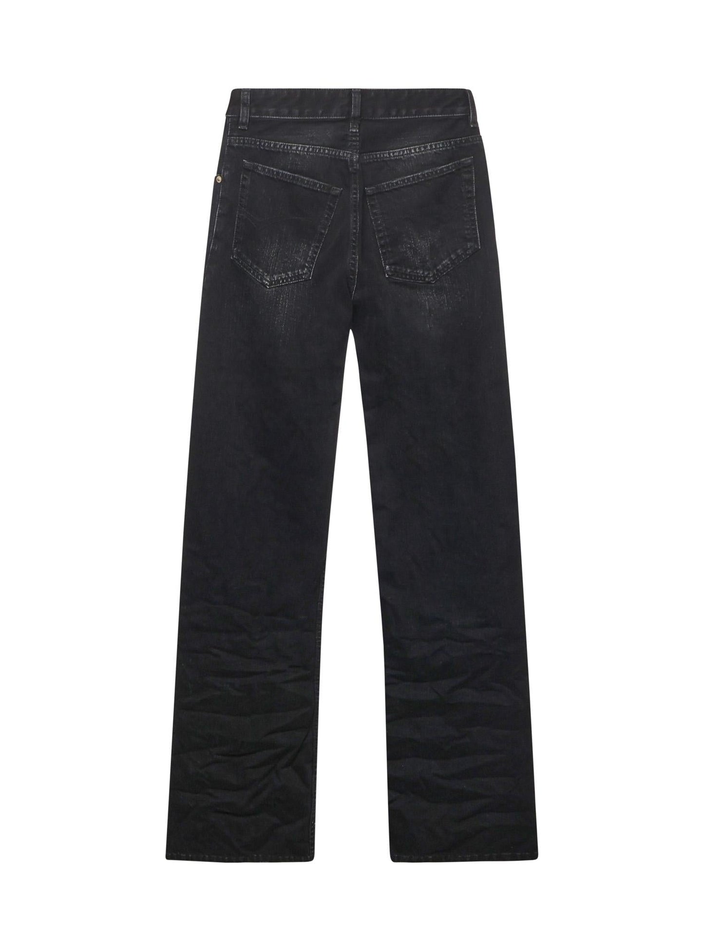 Jeans a gamba ampia in denim