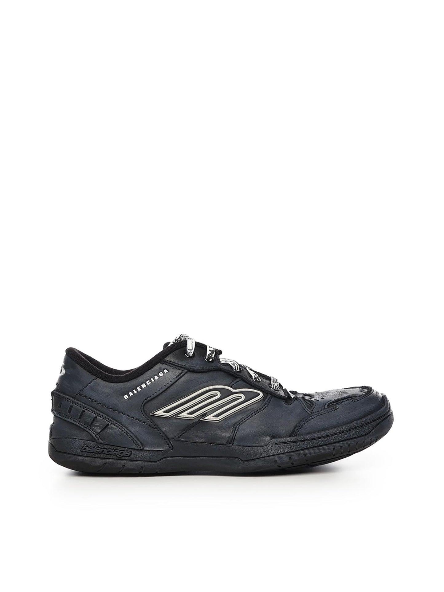 Sneaker Hamptons Worn-Out in pelle