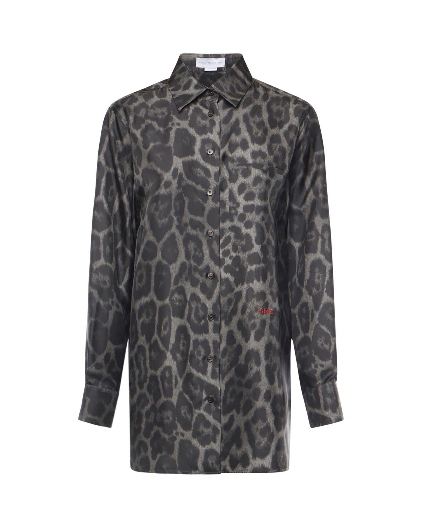 Camicia con stampa leopardo