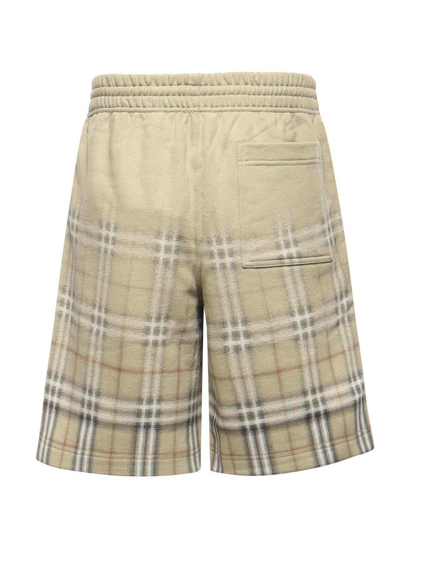 Shorts in cotone Check sfumato