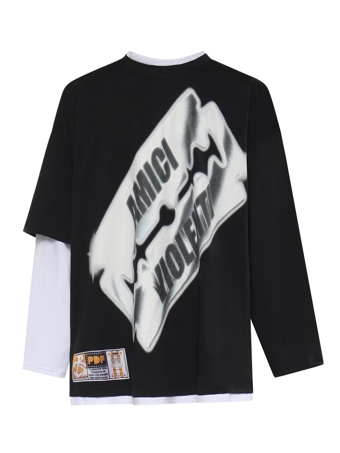 T-shirt a maniche lunghe con stampa