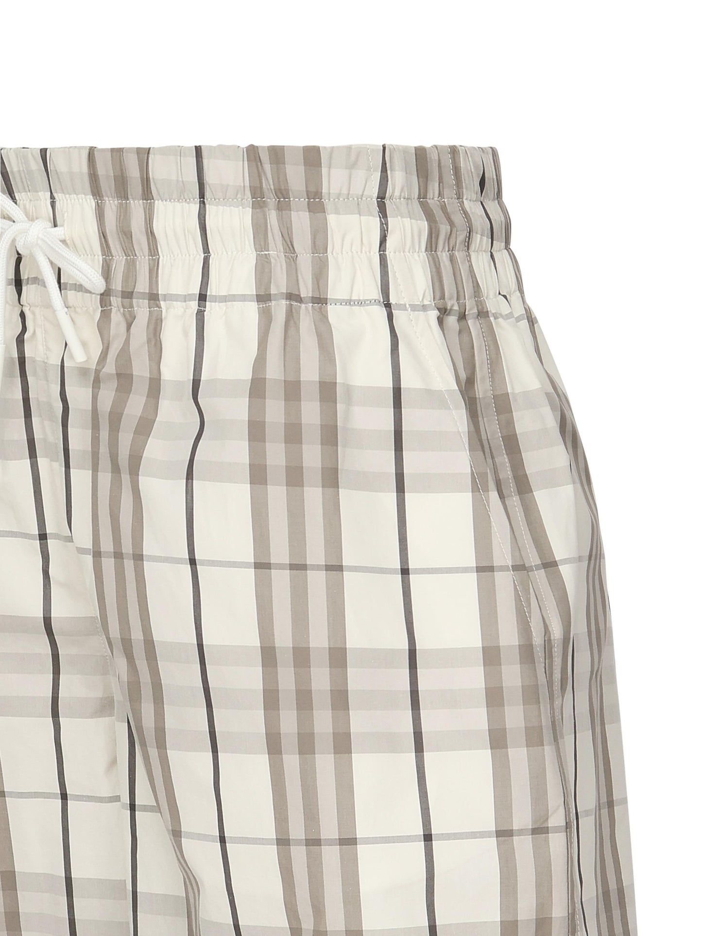 Short check in cotone