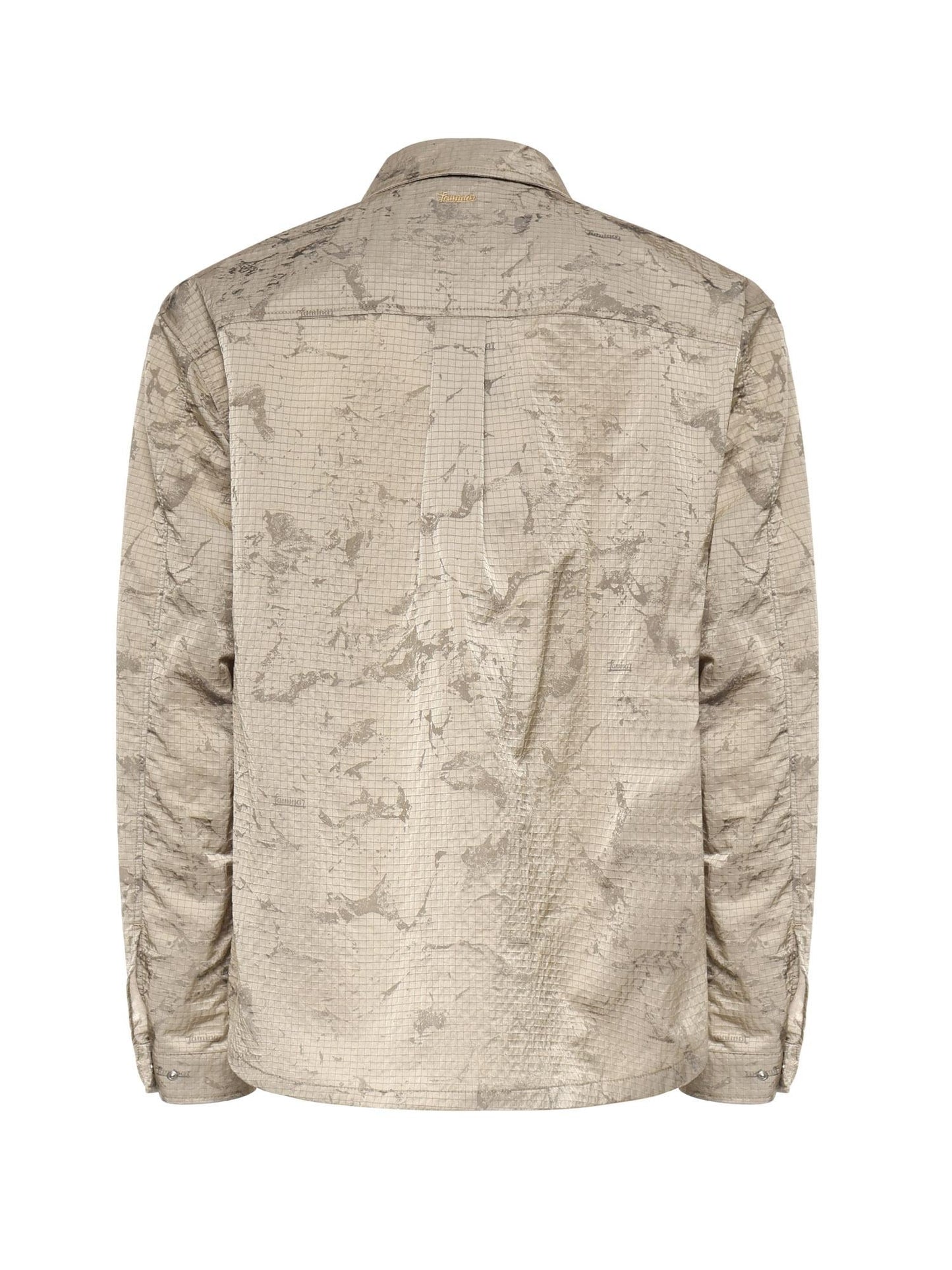 Shacket in nylon jacquard