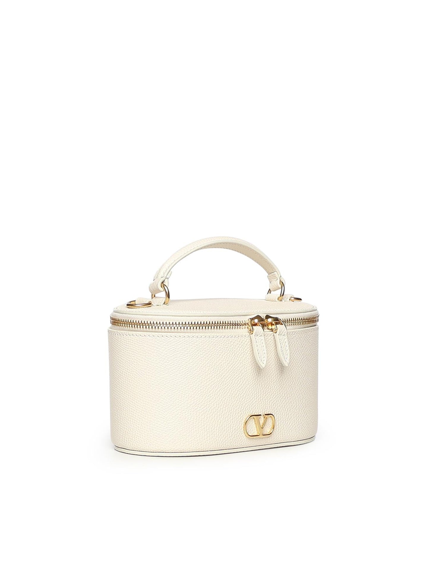 Mini Vanity Bag Vlogo Signature in vitello granato