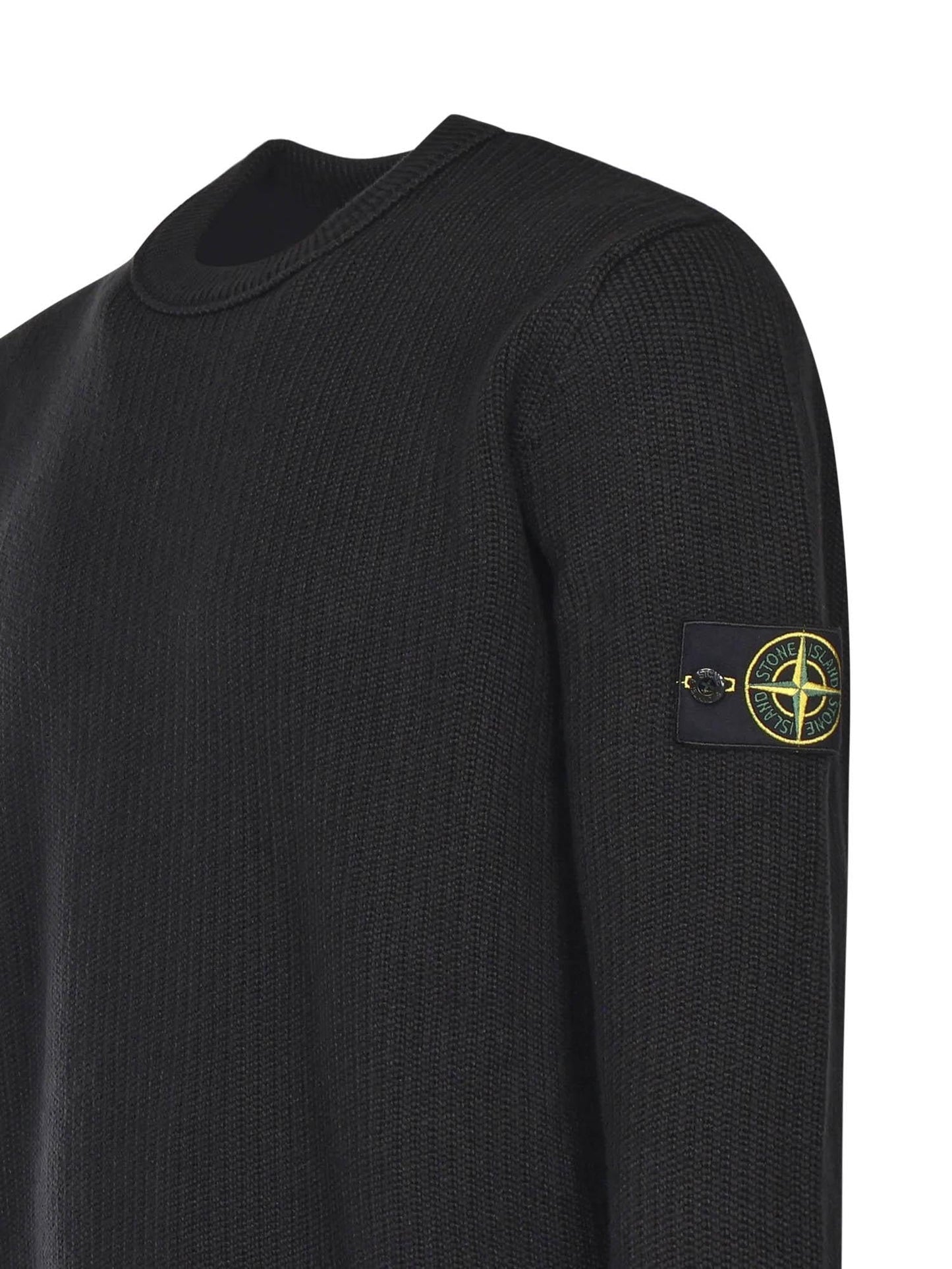 Maglione con bordi a costine