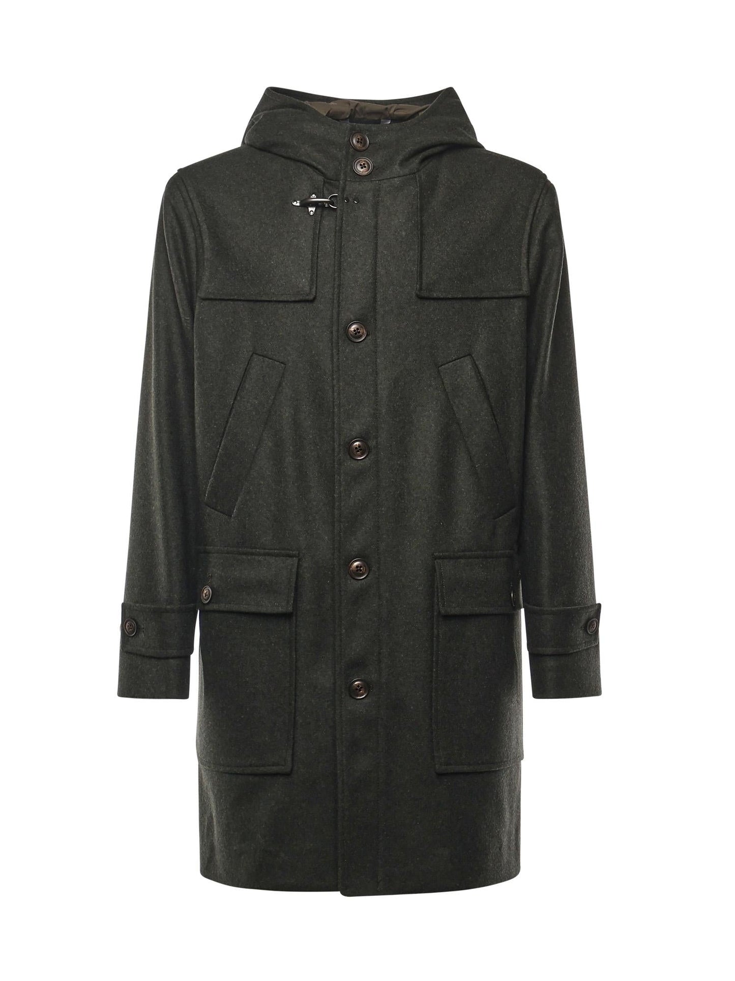 Cappotto in panno di lana e cashmere