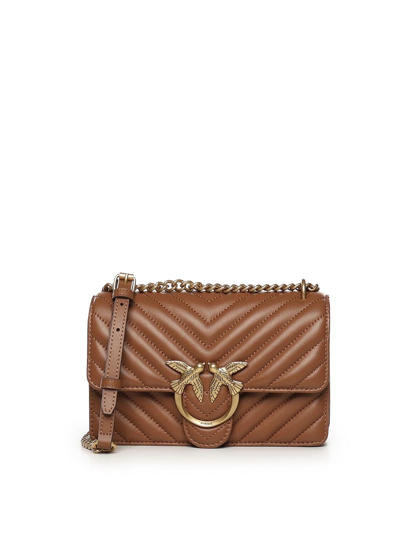 Borsa piccola a tracolla Love Bag One Chevron in pelle