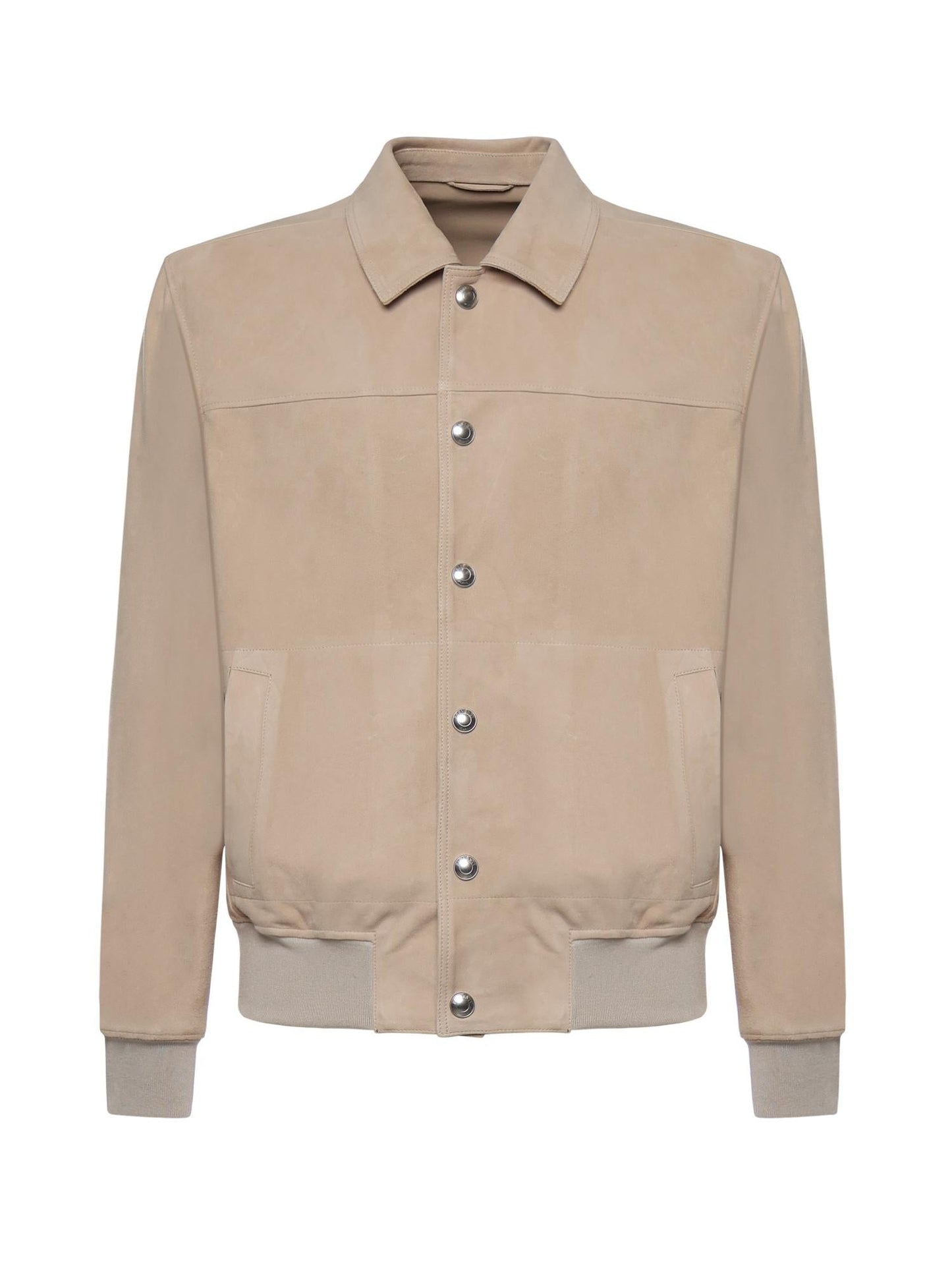 Bomber in suede