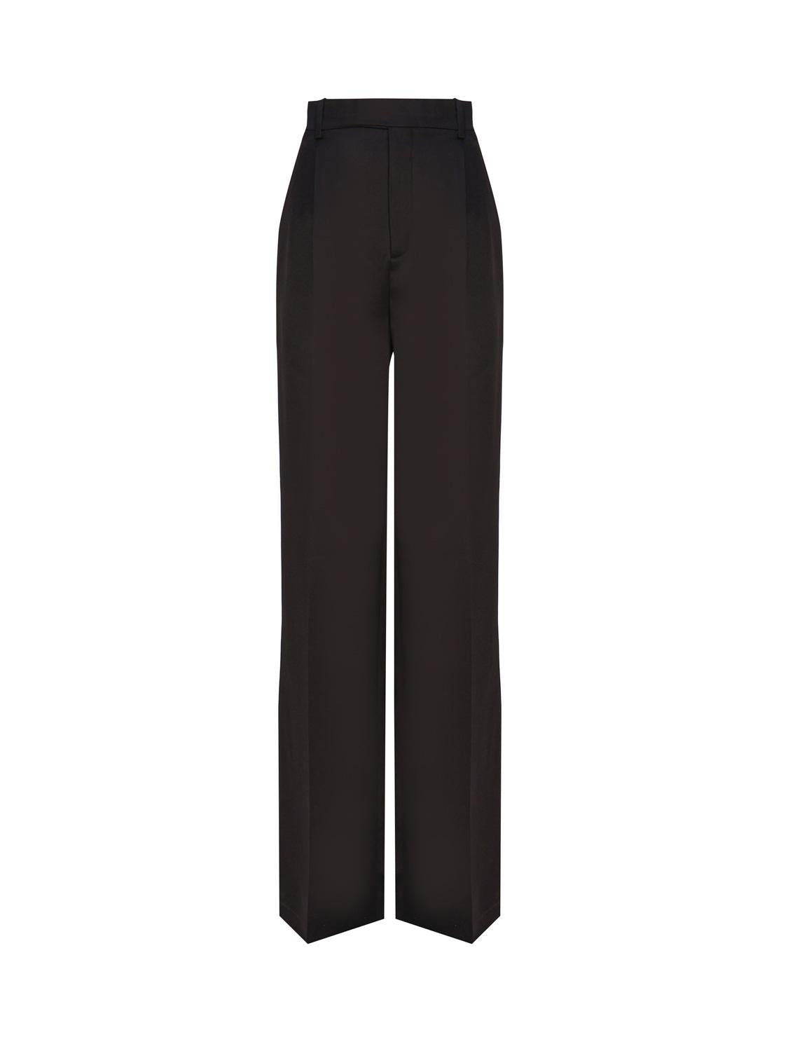 Pantaloni svasati in satin