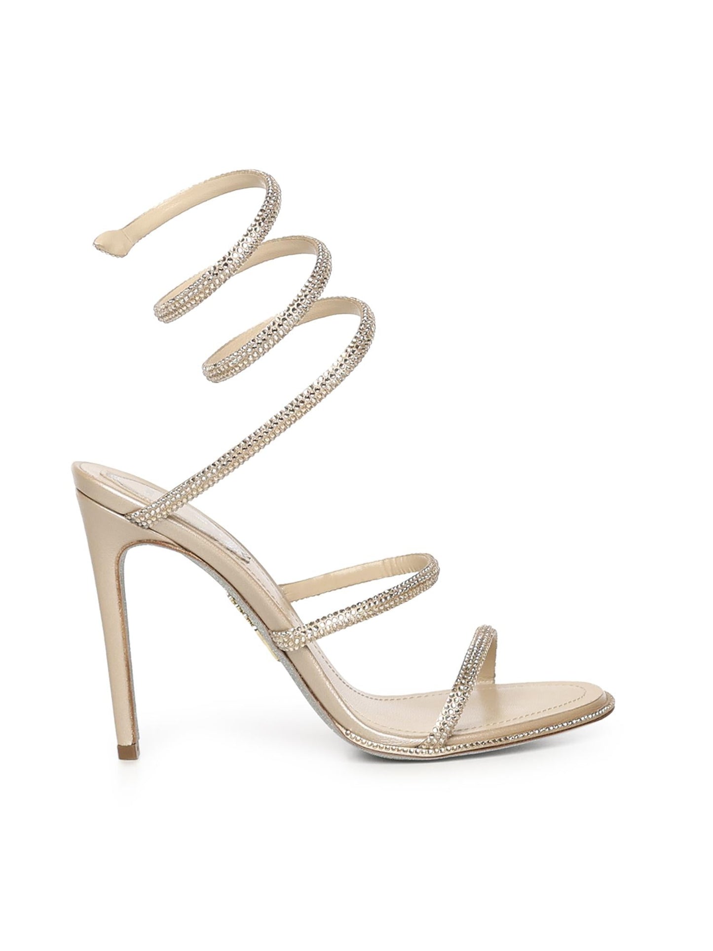 Sandali Cleo in raso con cristalli