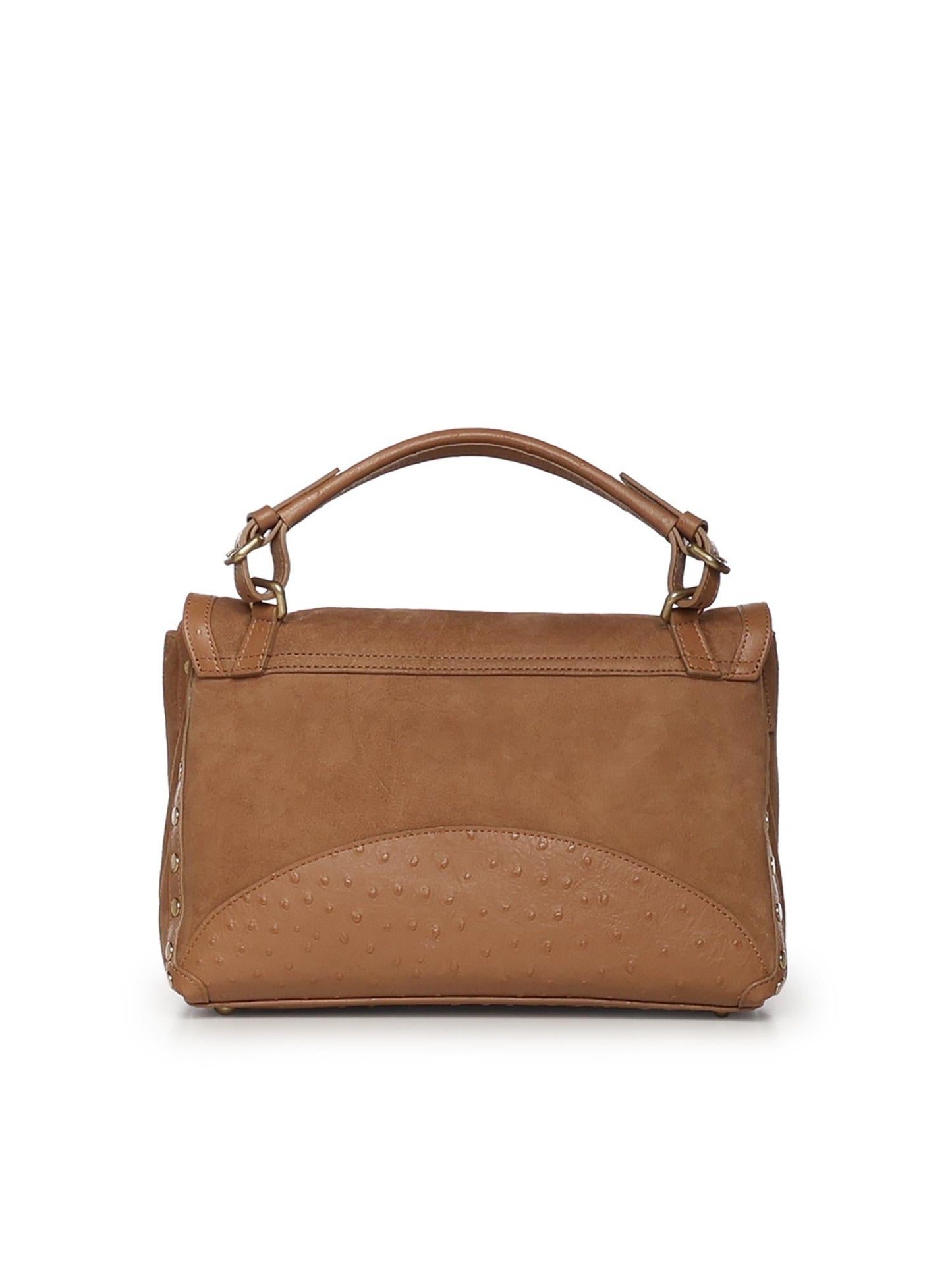 Borsa Postina® small in pelle zashmere® e cactus