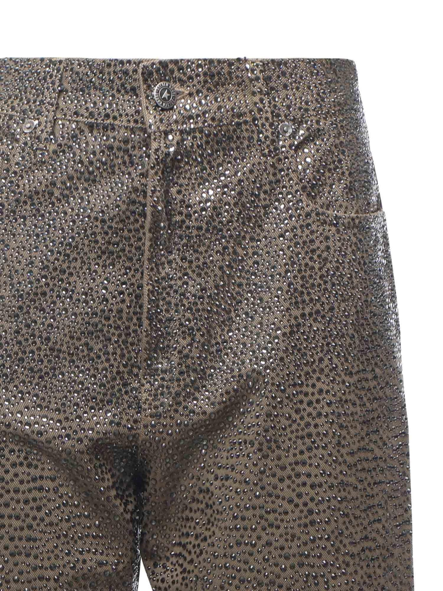 Pantaloni con Swarovski effetto degradè
