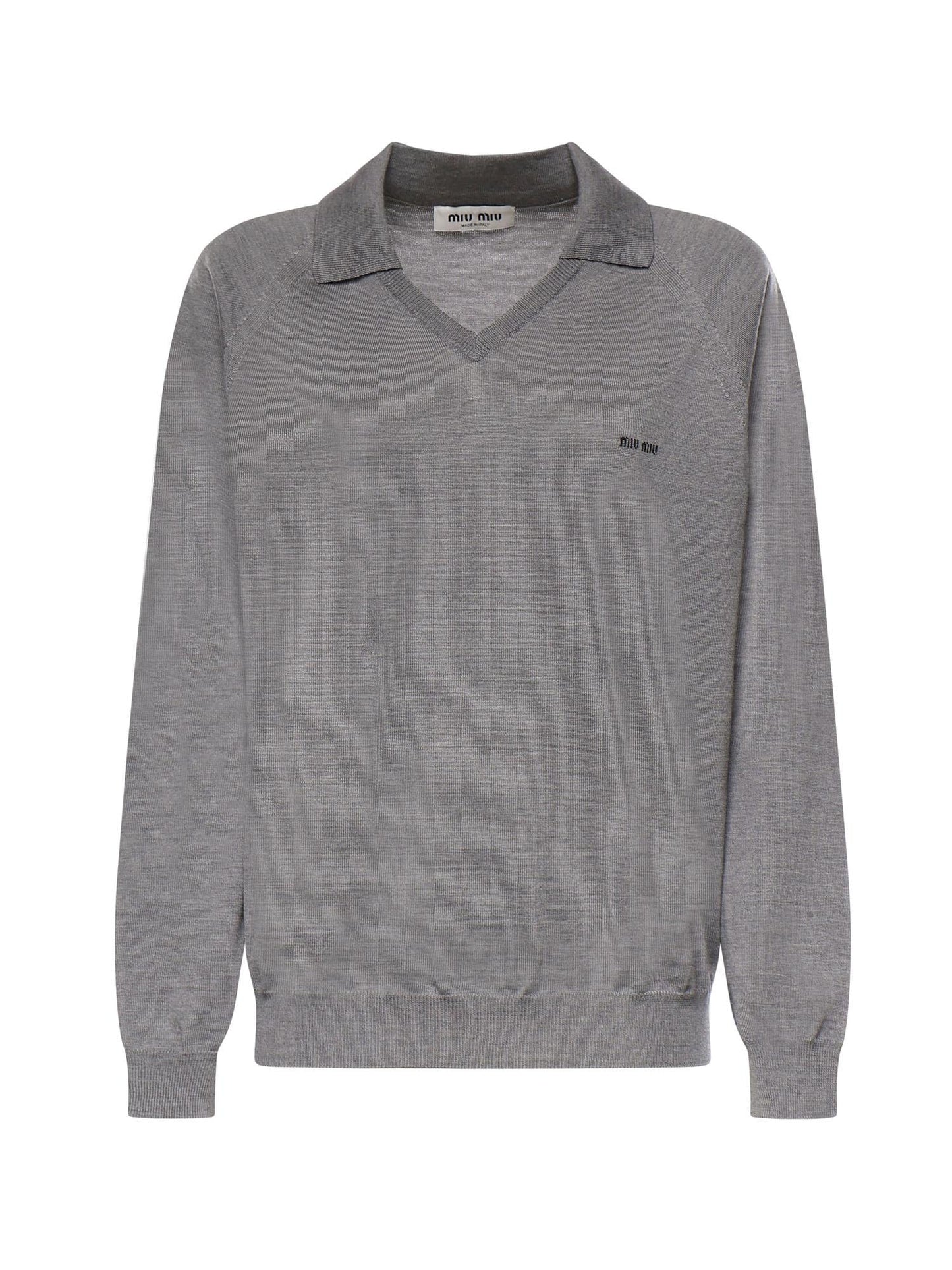 Maglia polo in lana
