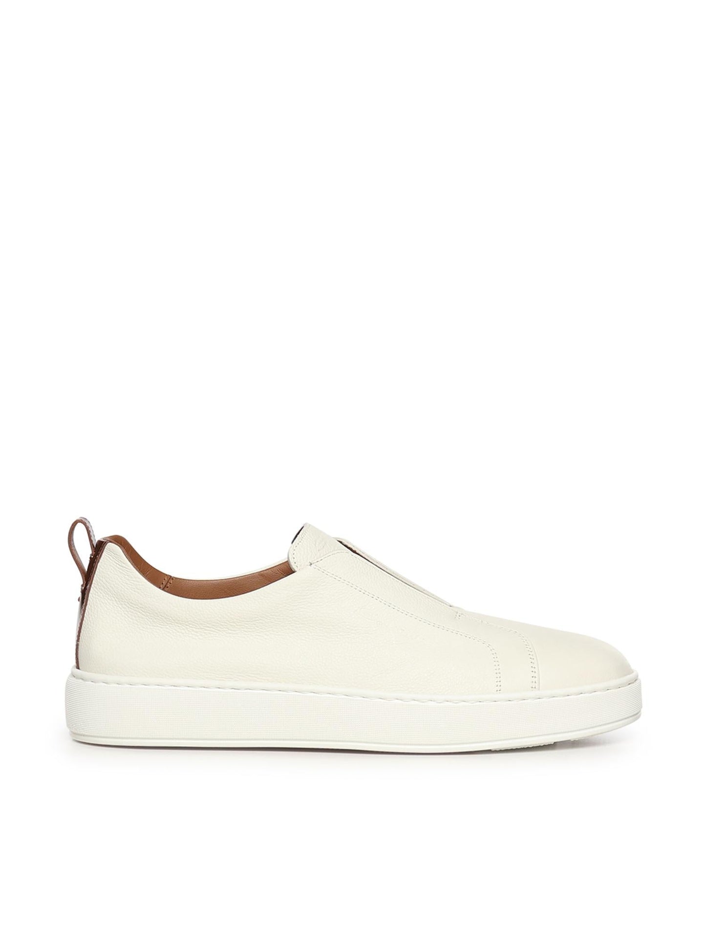 Sneaker slip-on in pelle bottolata