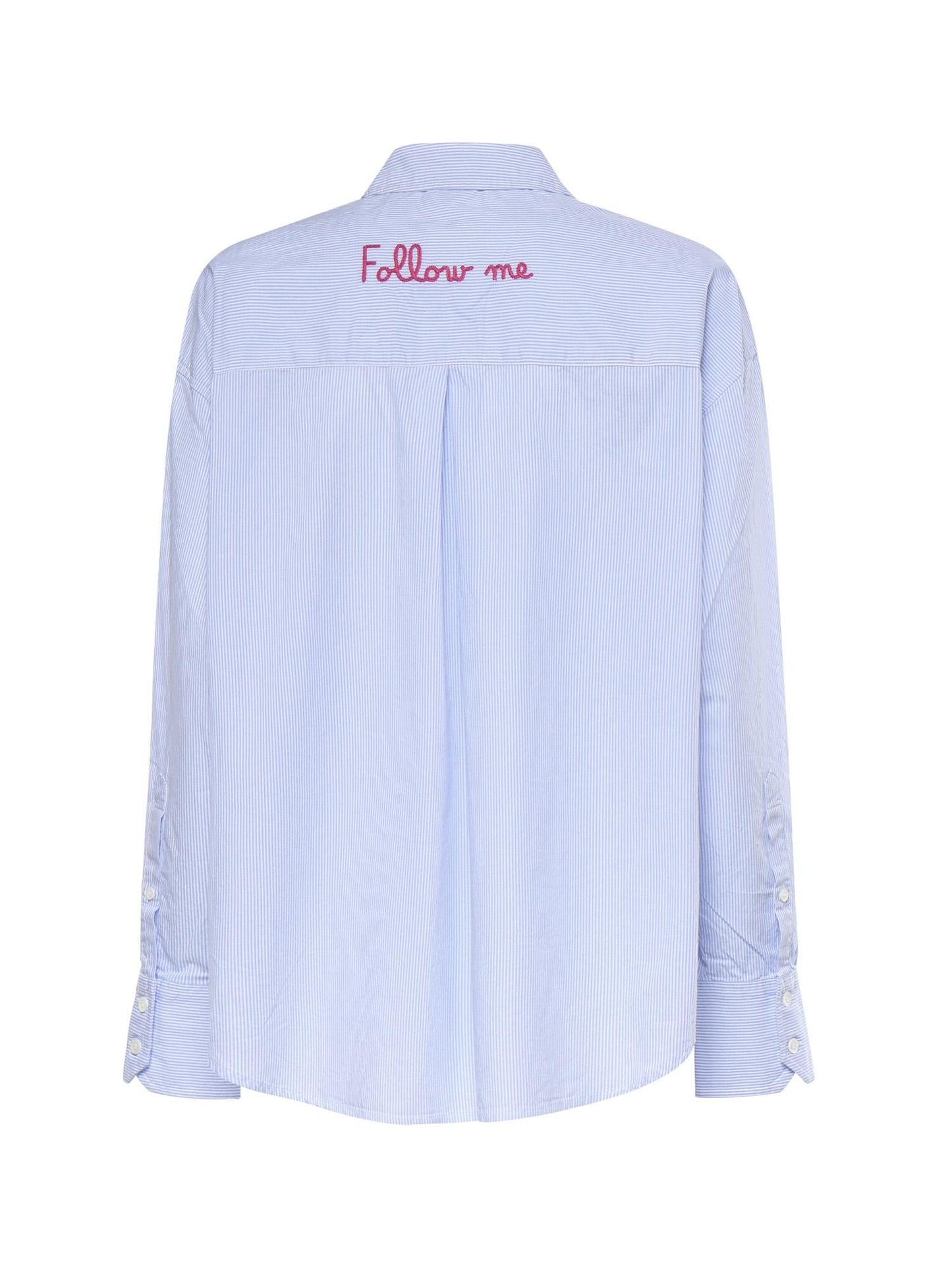 Camicia in cotone a righe