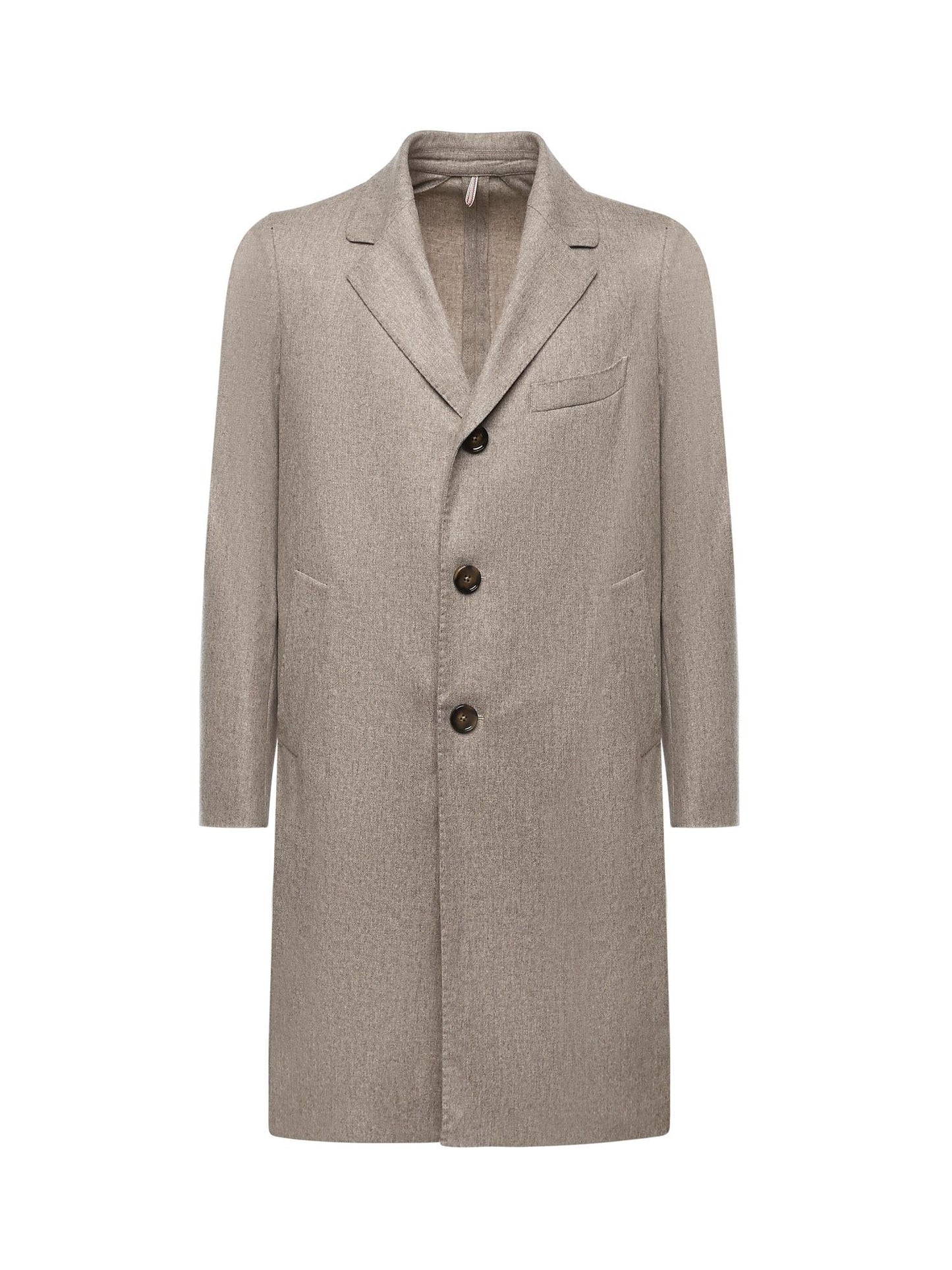 Cappotto monopetto in misto lana