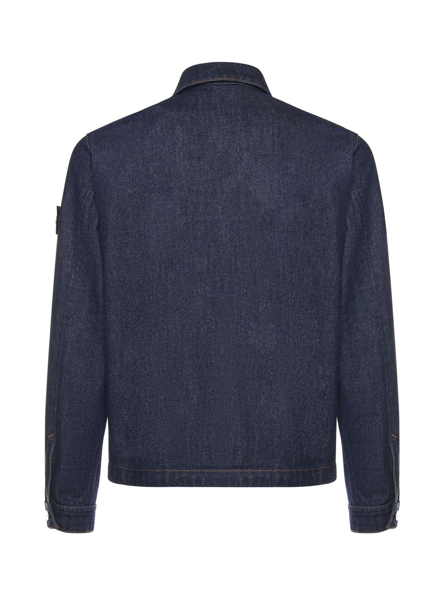 Giacca in denim con logo