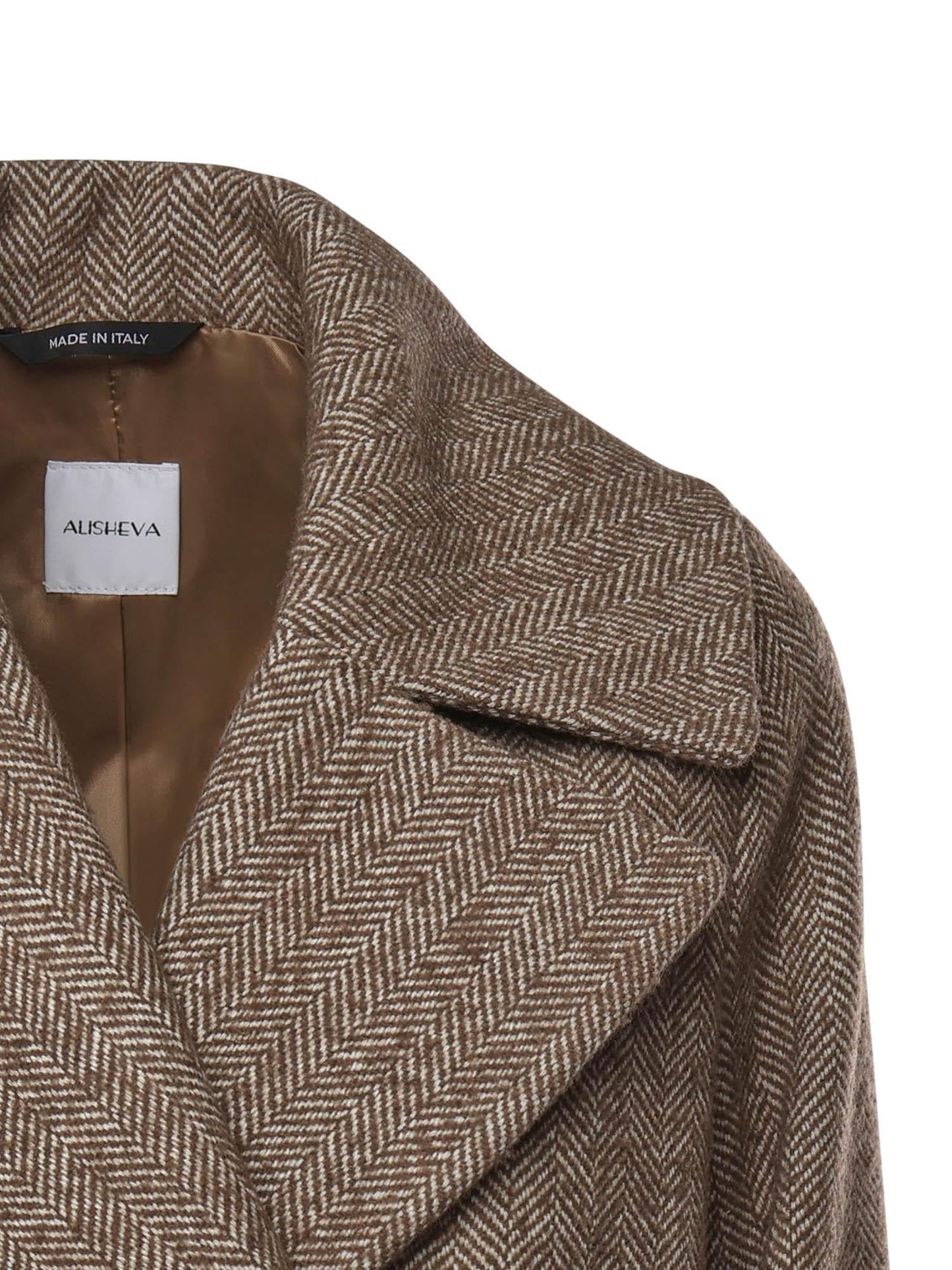 Cappotto Pesca in lana e cashmere