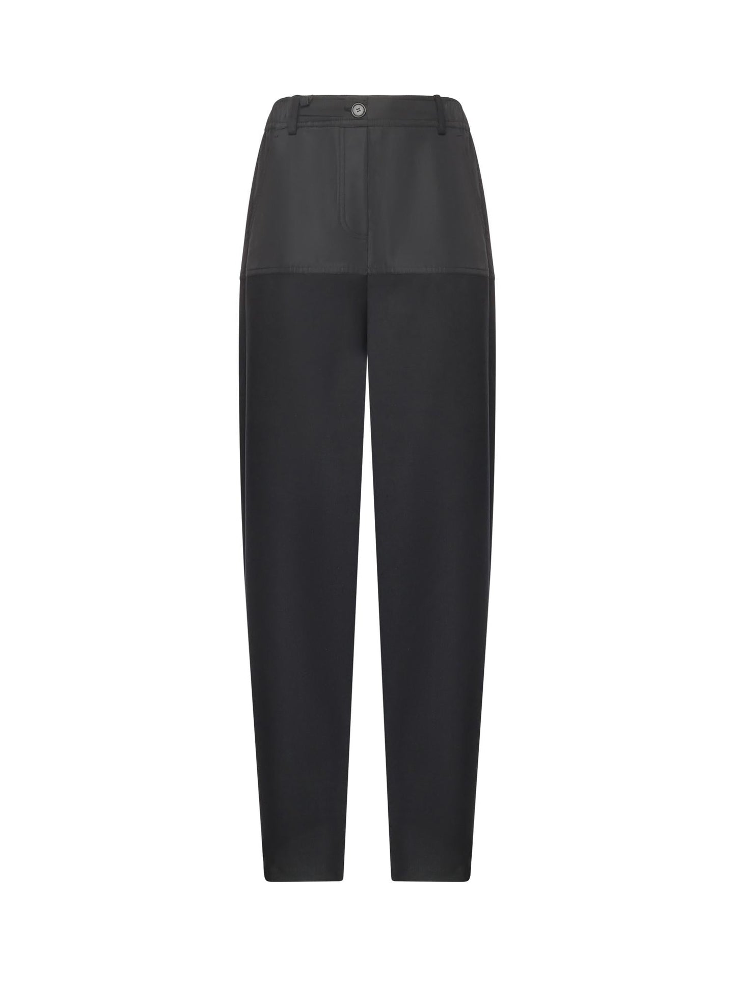 Pantaloni con doppio tessuto