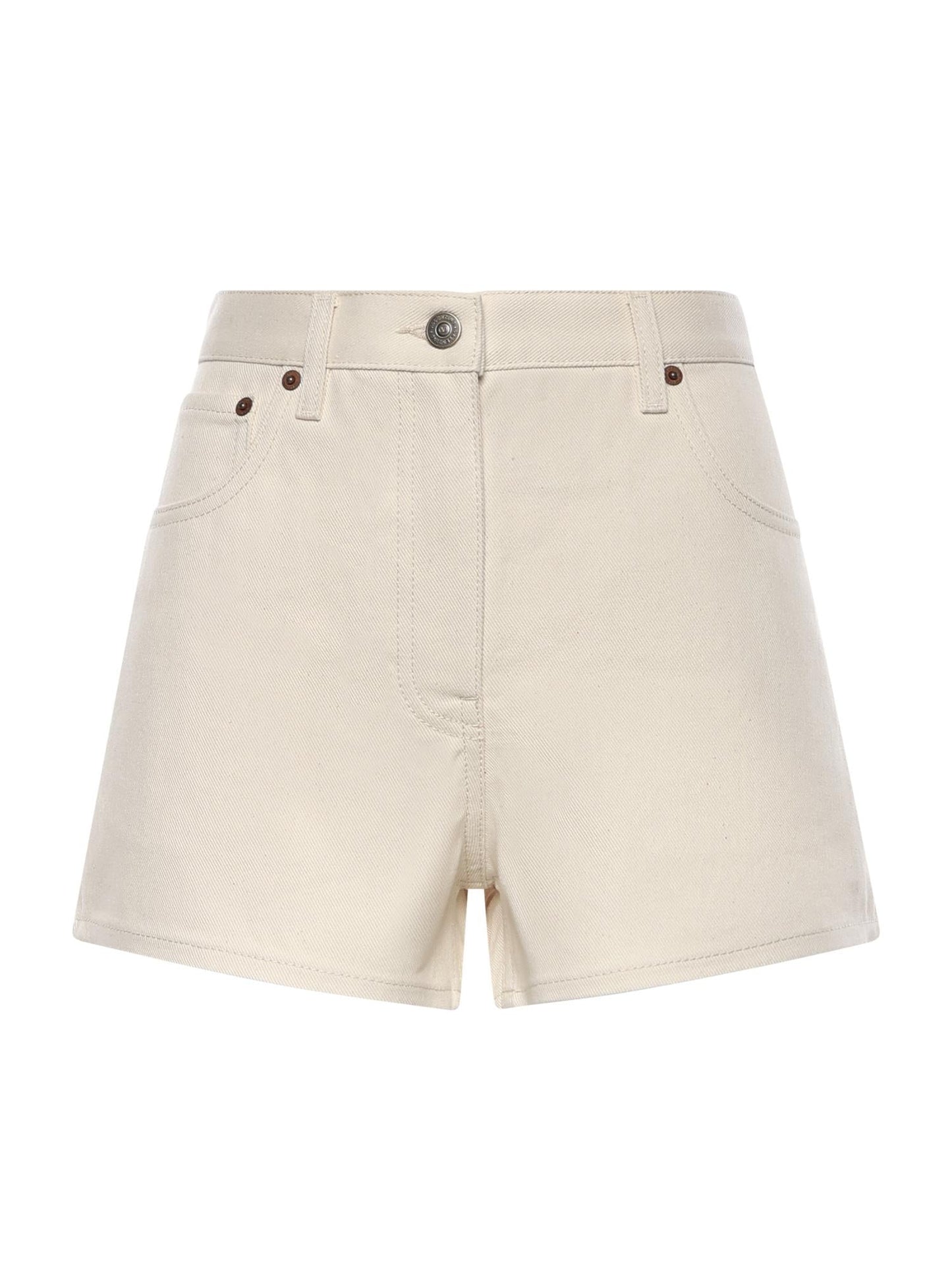 Shorts in denim di cotone