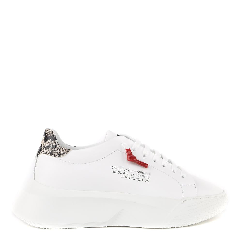 Sneakers Nemesis in nappa con lacci cerati