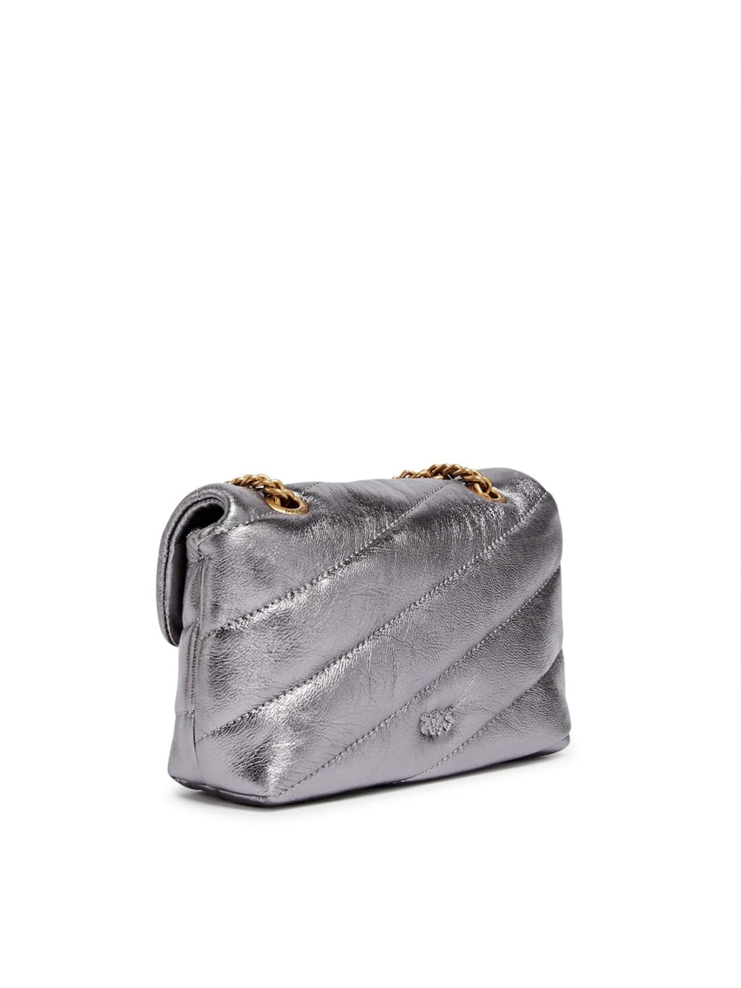 Borsa a tracolla Baby Love Bag Puff in nappa laminata