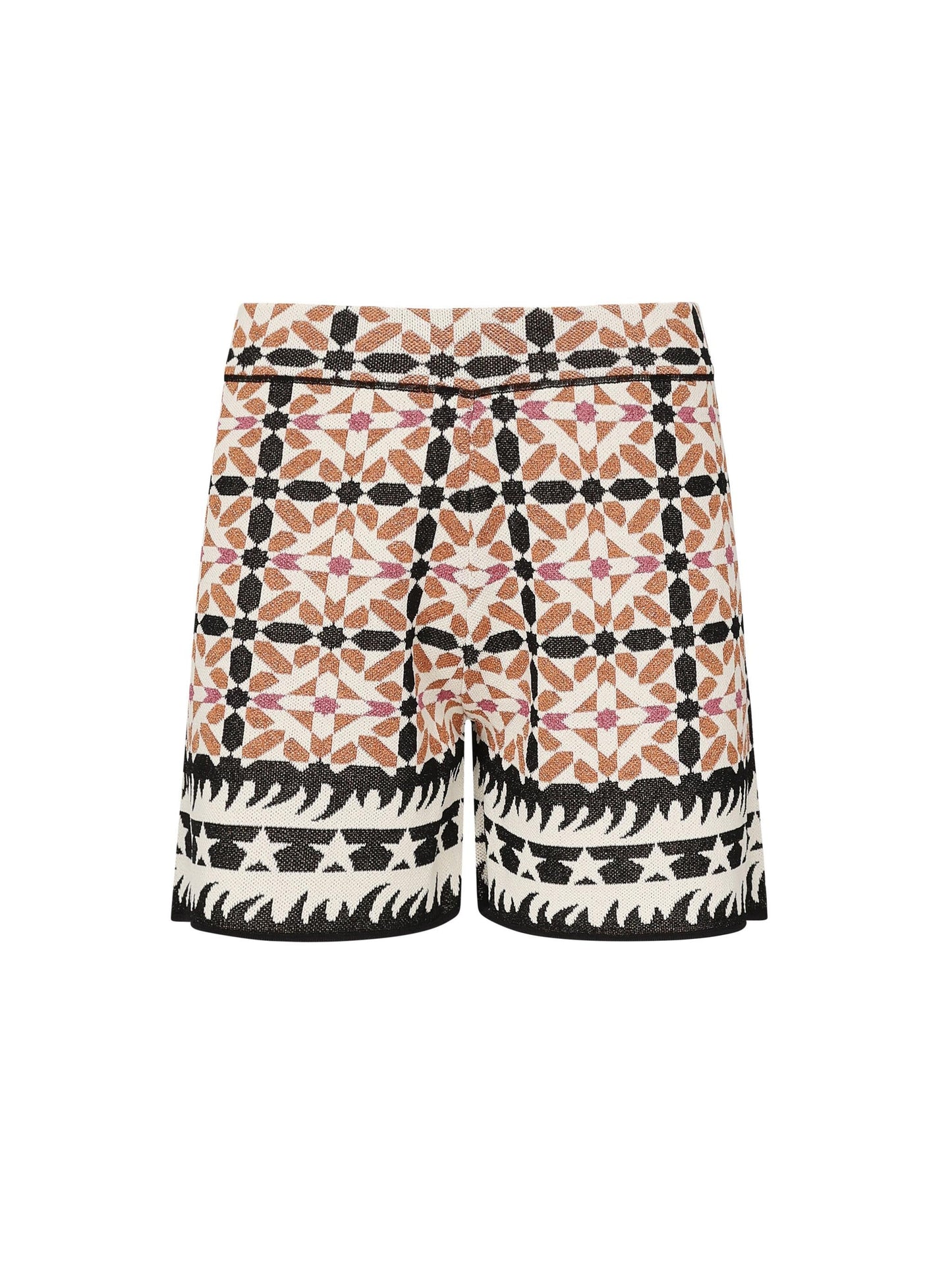 Shorts con pattern geometrico
