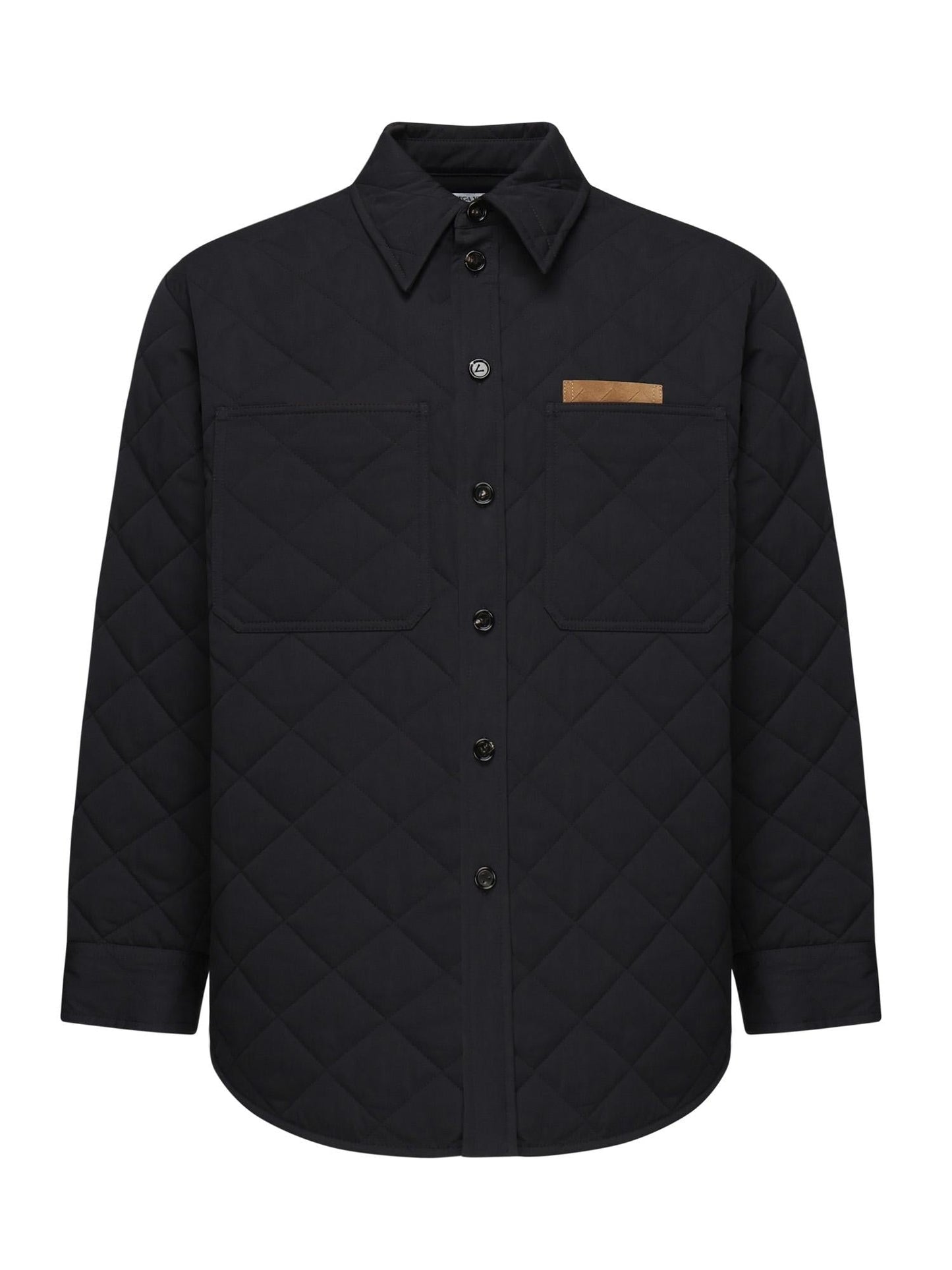Overshirt trapuntata in cotone