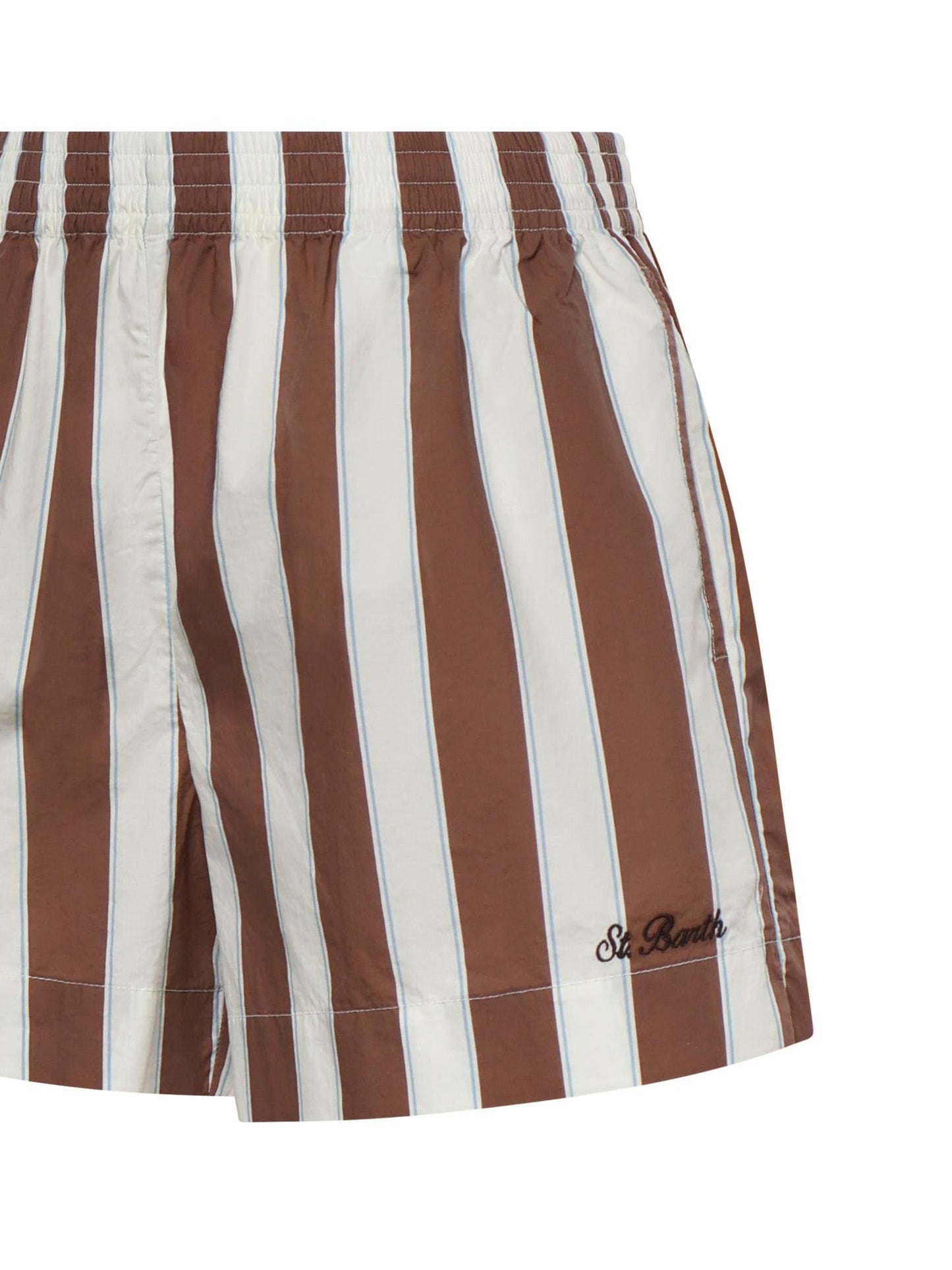 Shorts in cotone a righe