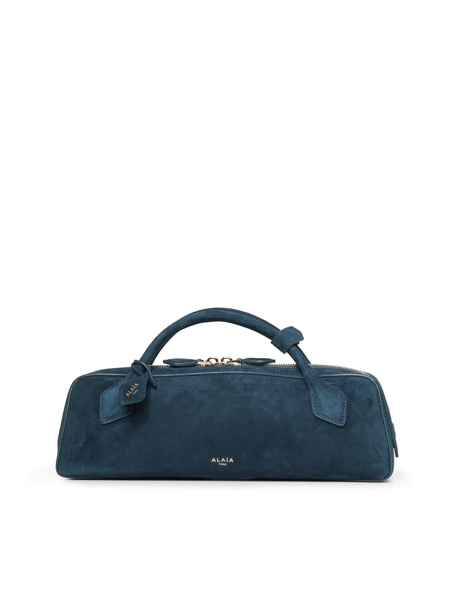 Pochette Le Teckel in pelle scamosciata