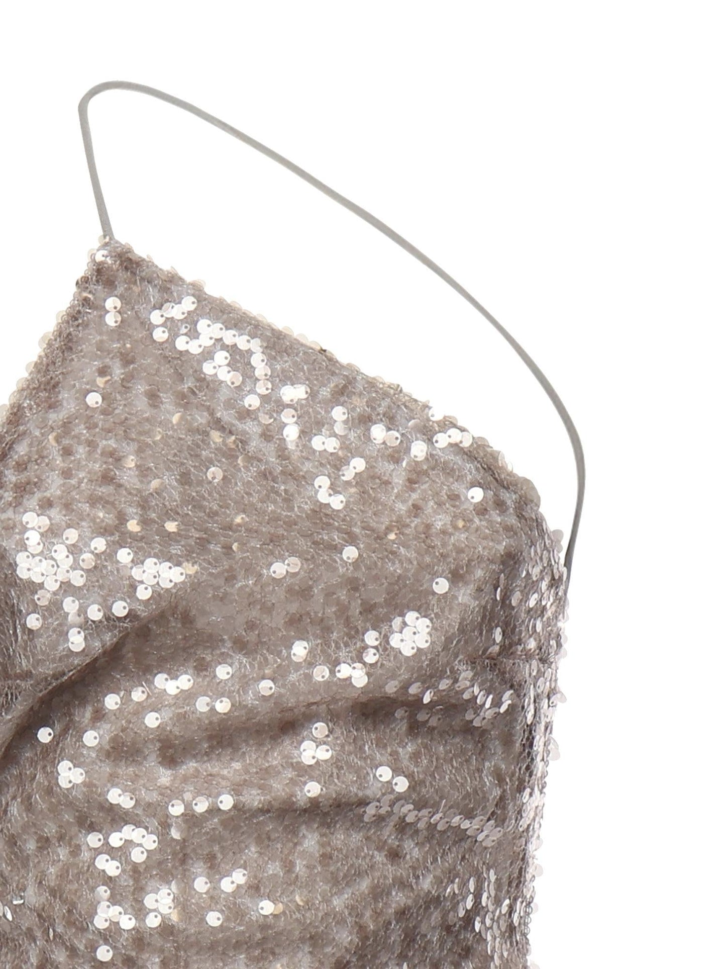 Abito lungo con paillettes