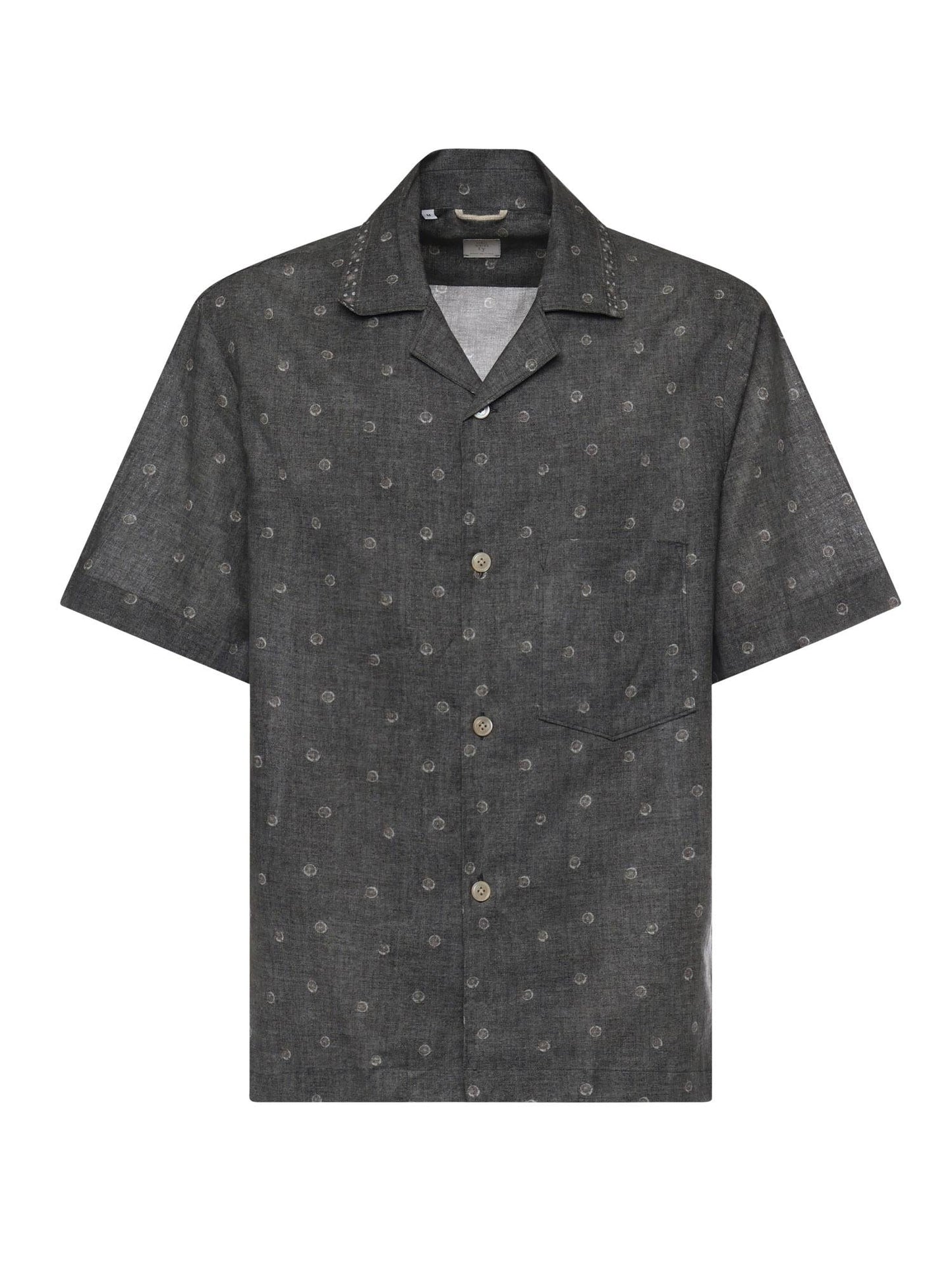 Camicia da bowling in lino e cotone