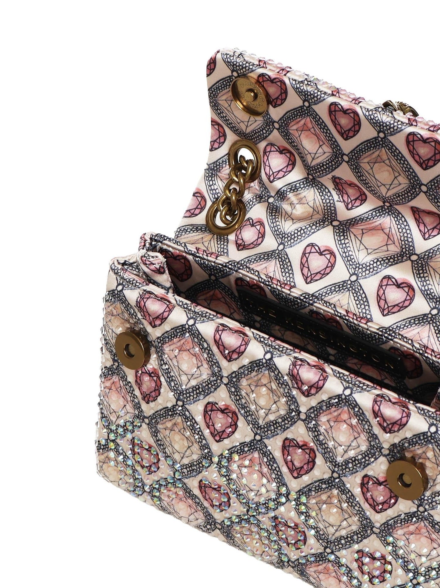 Mini bag Kensington con cristalli