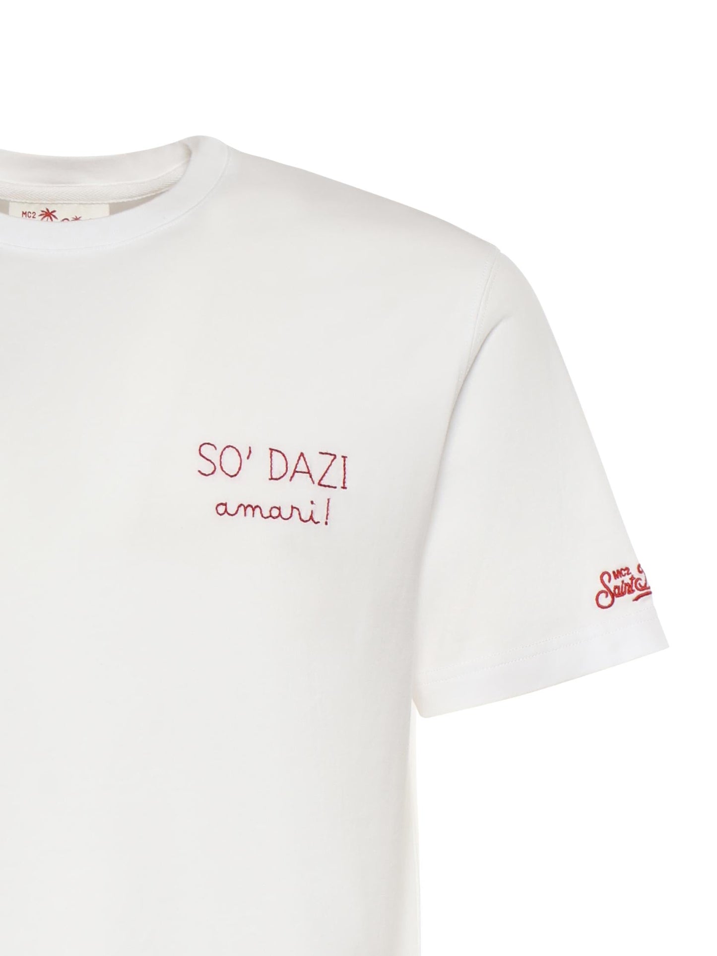 T-shirt in cotone con ricamo