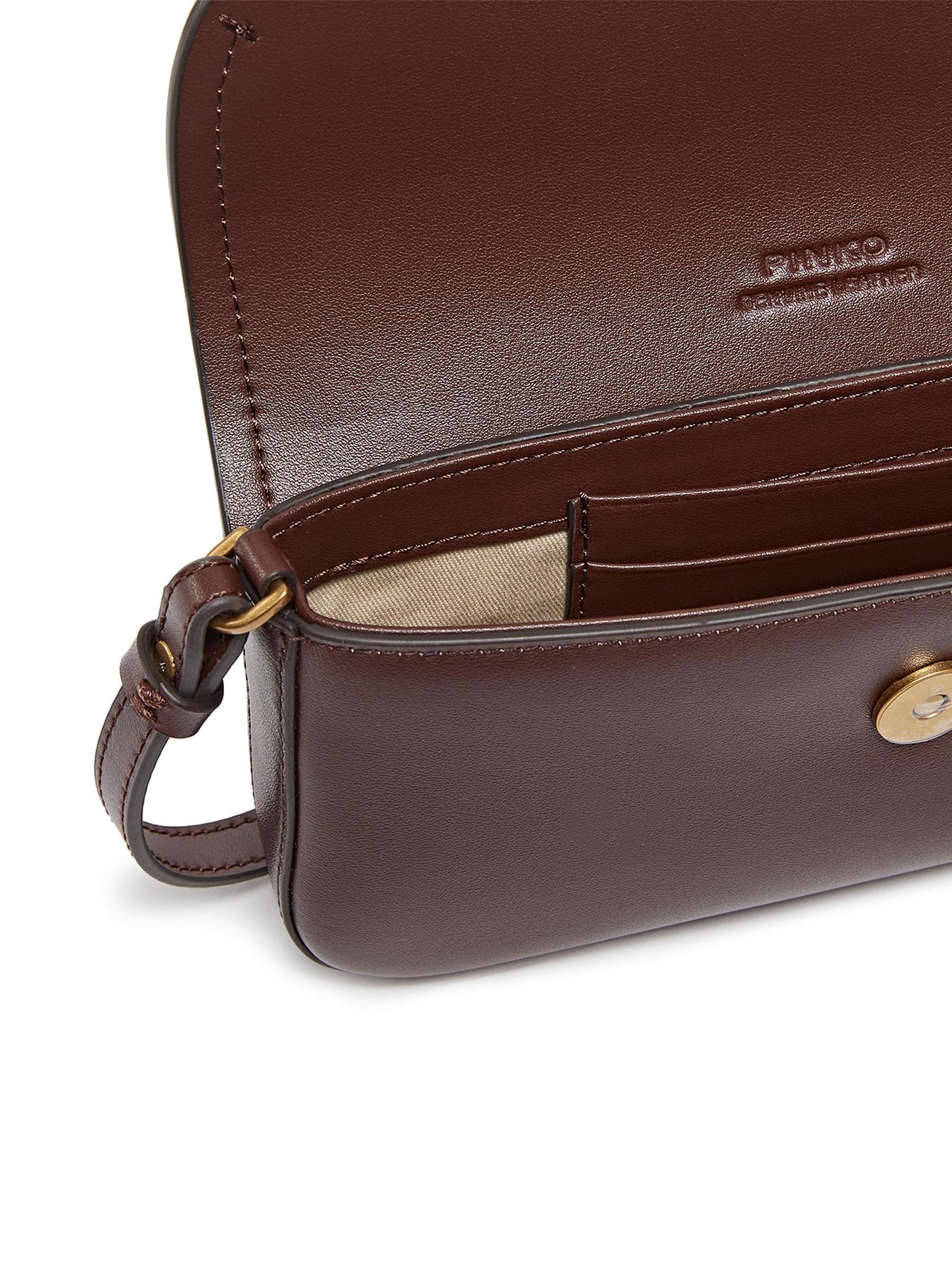 Borsa a spalla media Saddle Flat in pelle