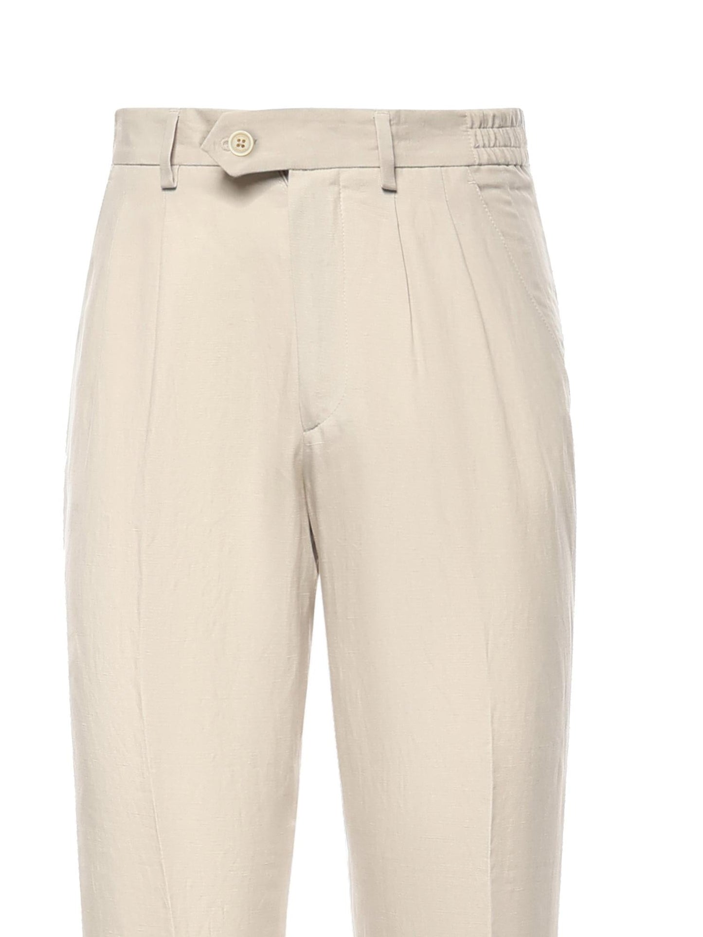 Pantalone in lyocell e lino