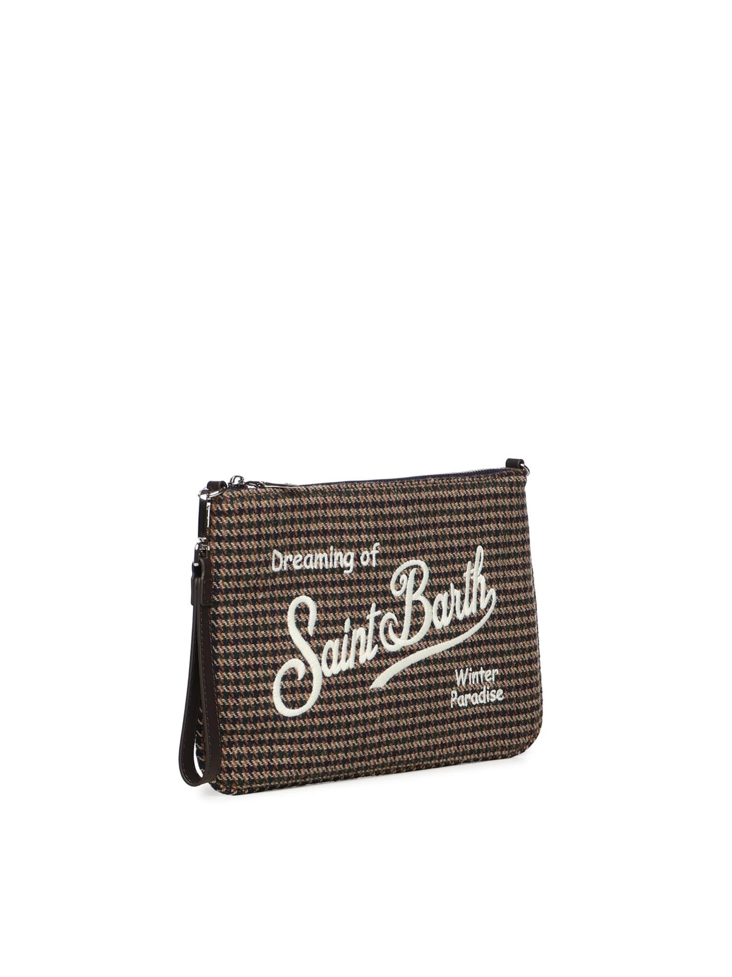 Pochette Parisienne wool con logo
