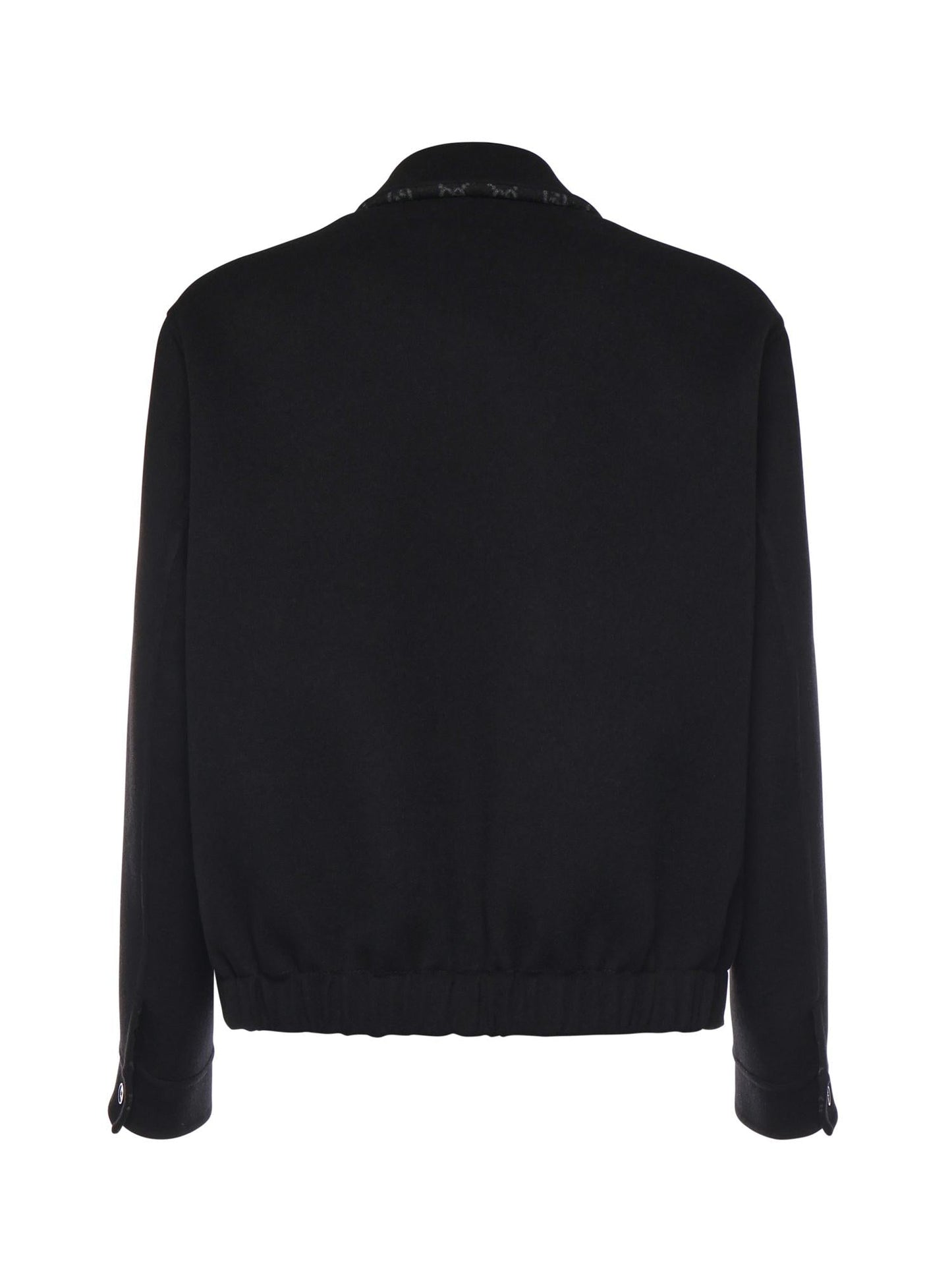 Giacca in lana double con zip