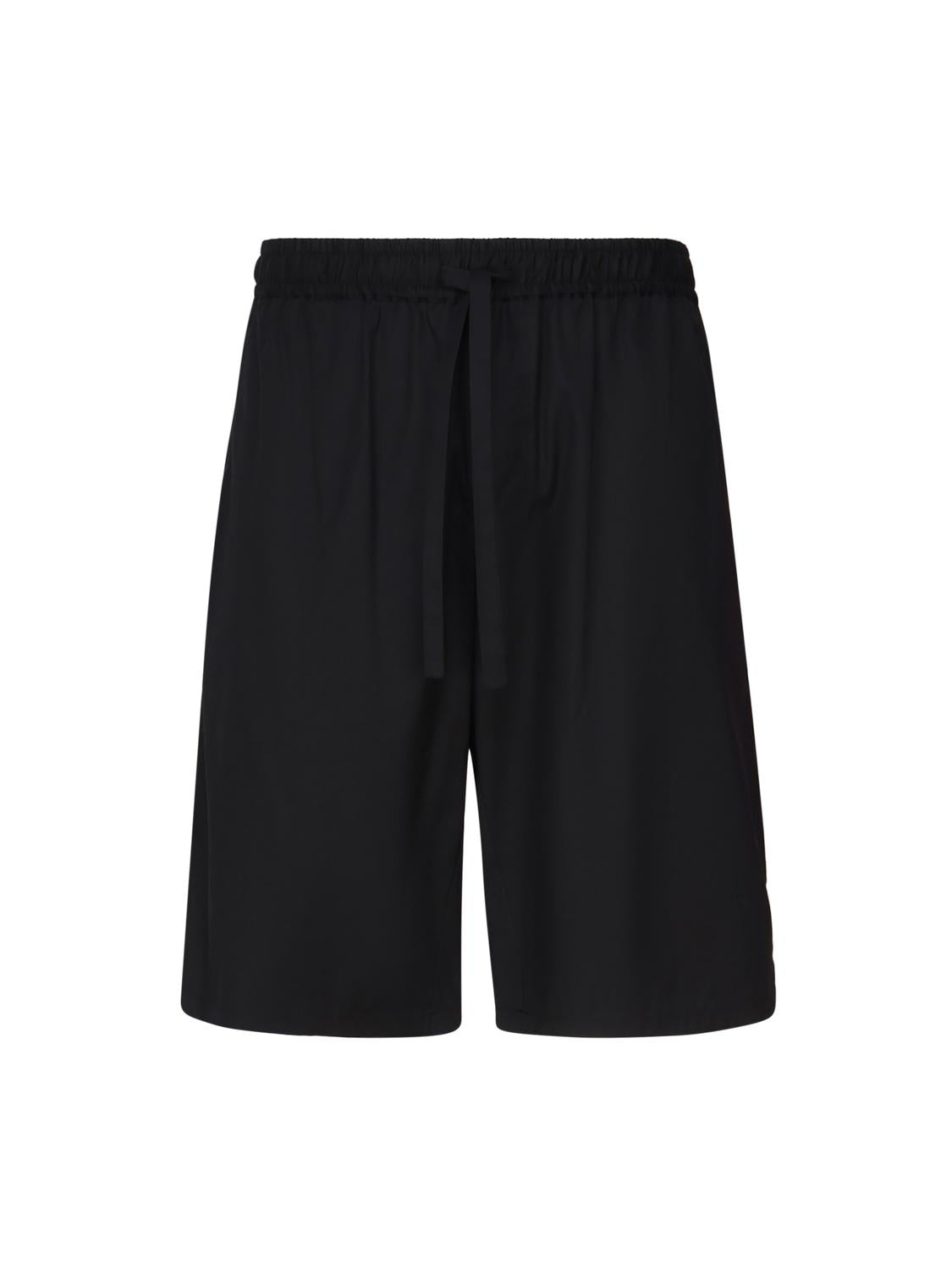 Bermuda jogging in cotone con placca logata